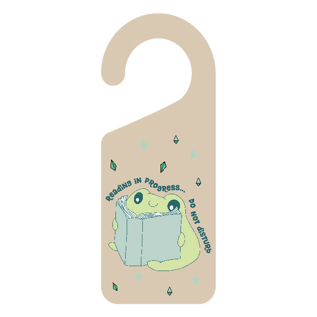 Book Frog Doorknob Hanger
