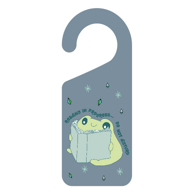 Book Frog Doorknob Hanger