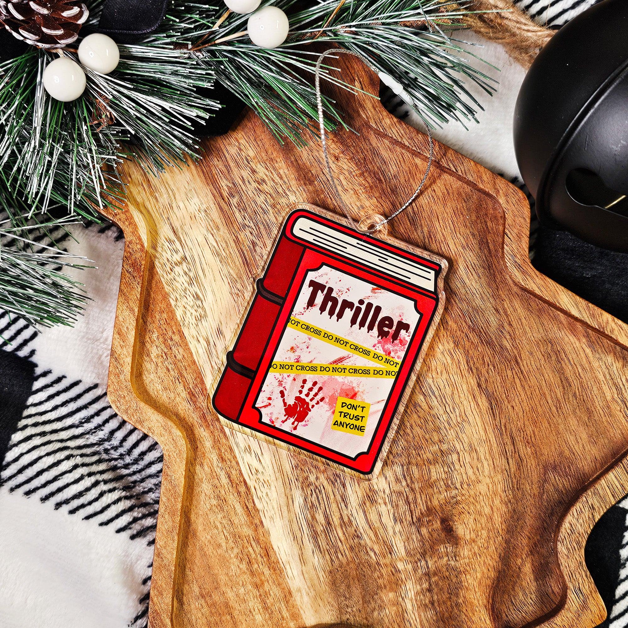 Mini Book Thriller Ornament