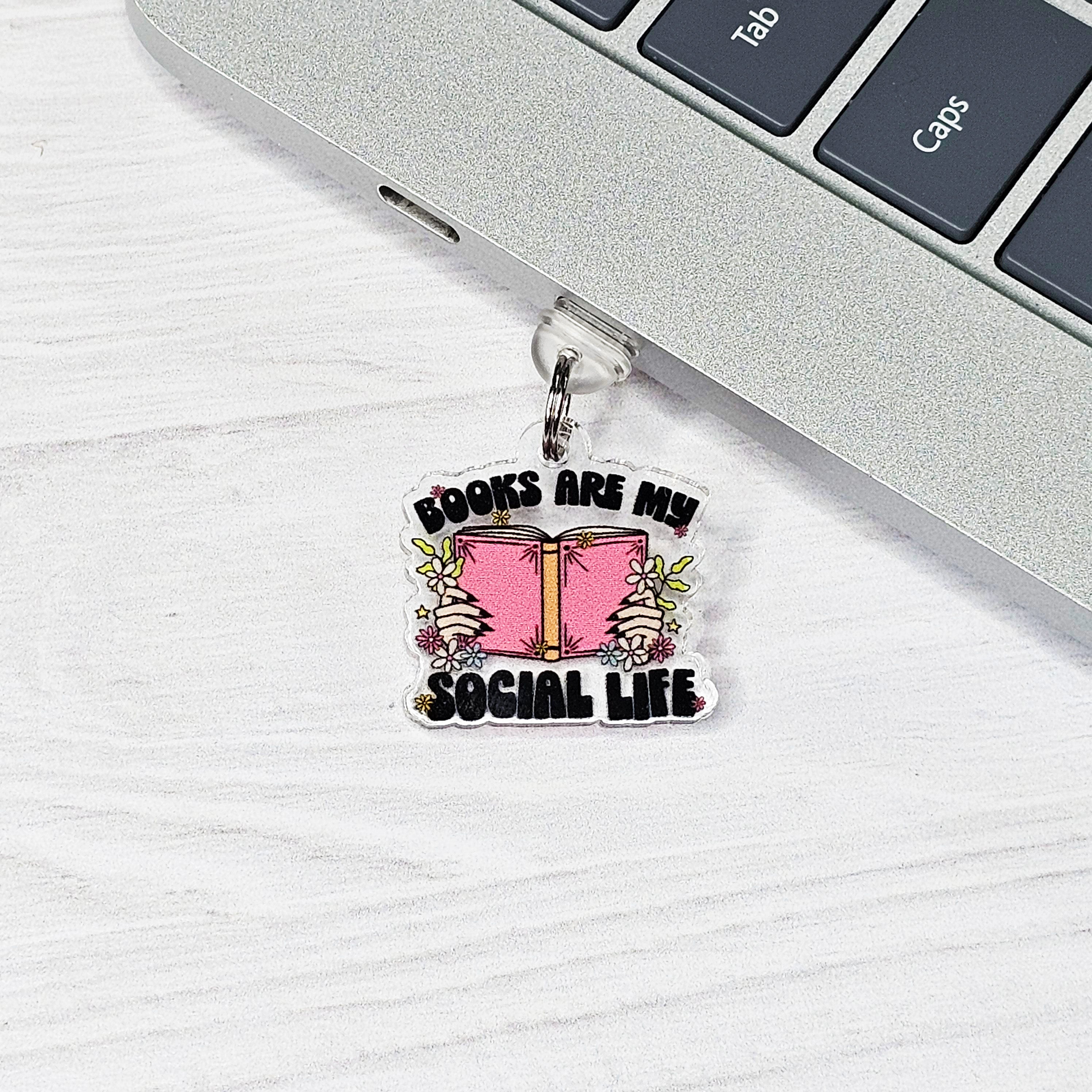 Books Are My Social Life Charm