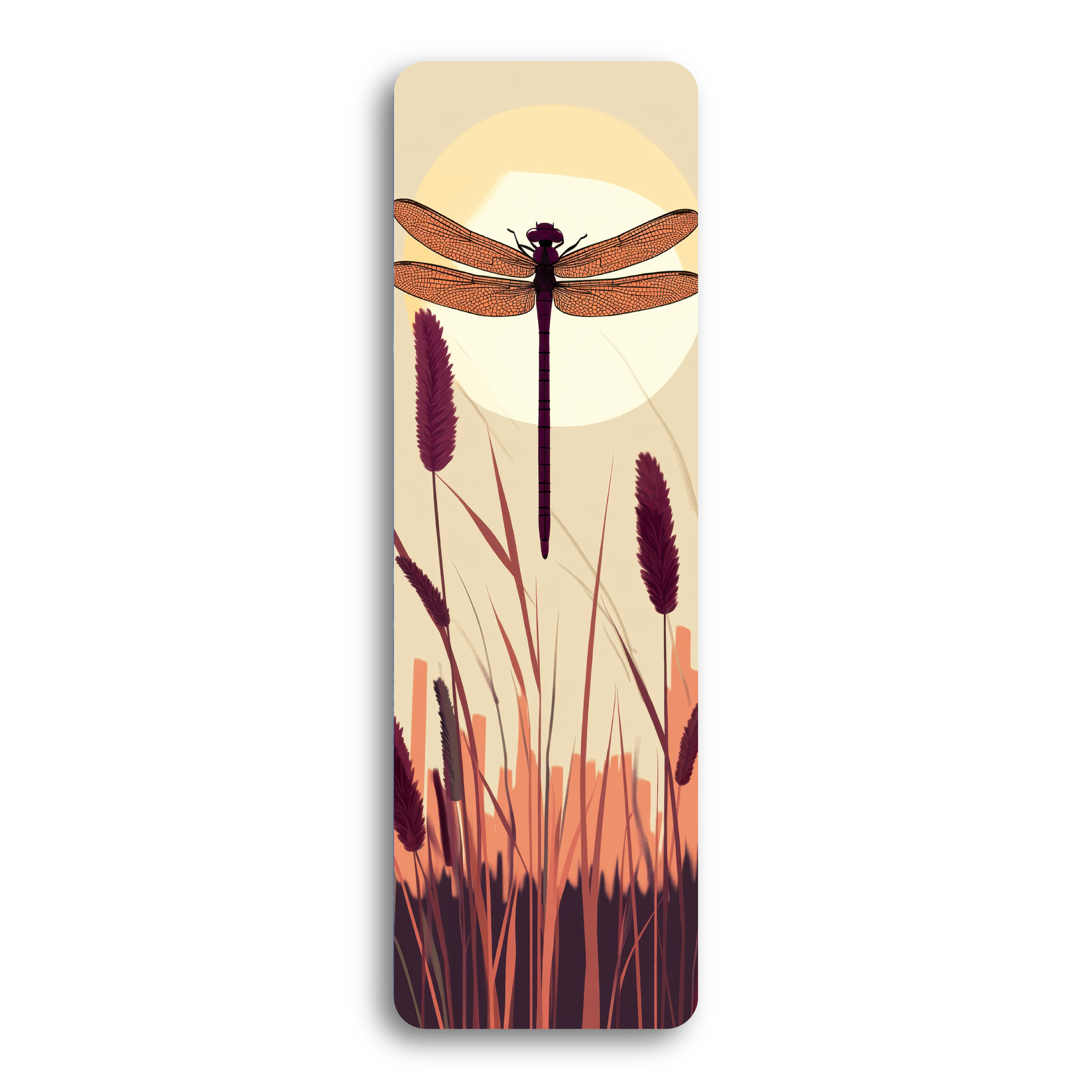 Cattail Dragonfly Bookmark