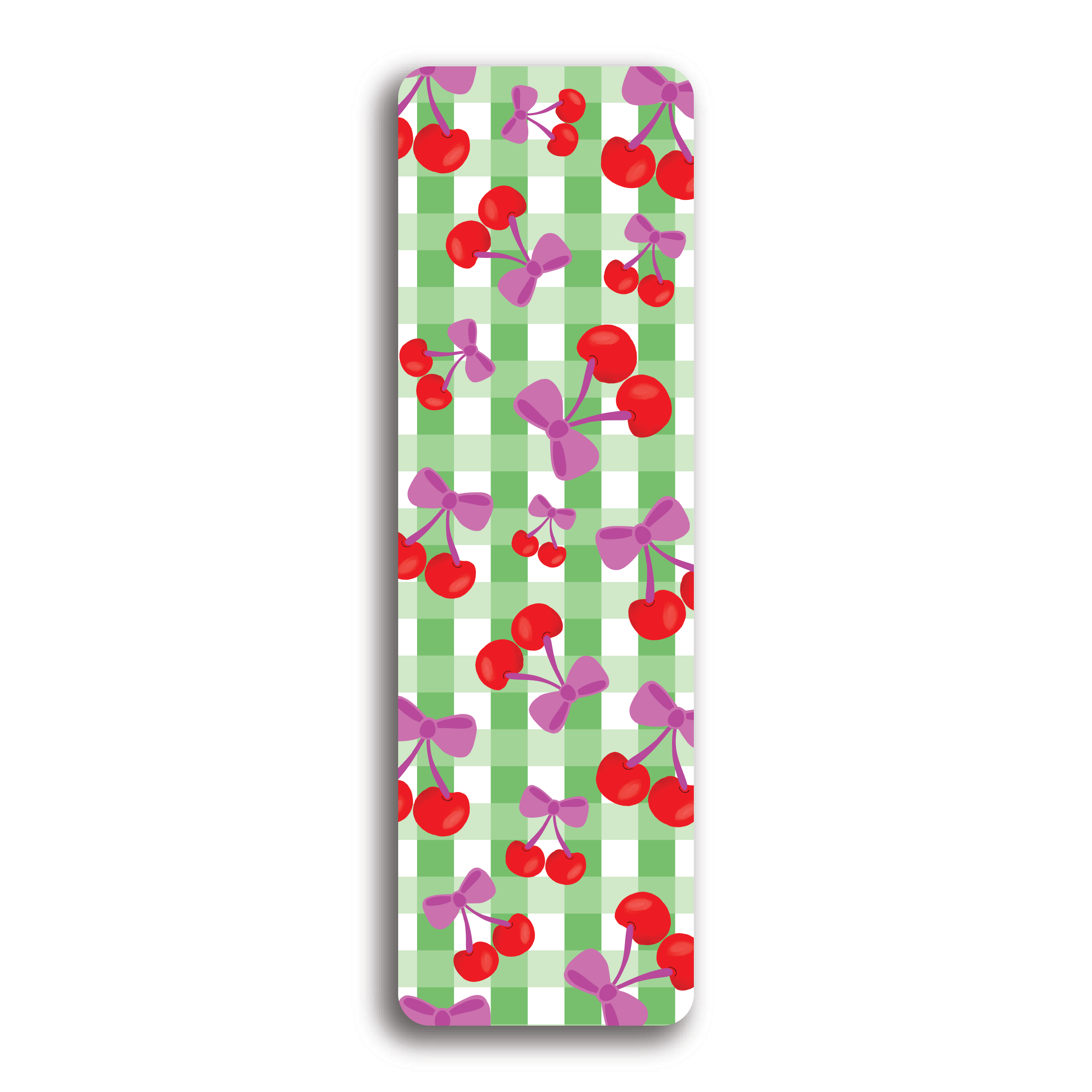 Gingham Fruit Bookmarks