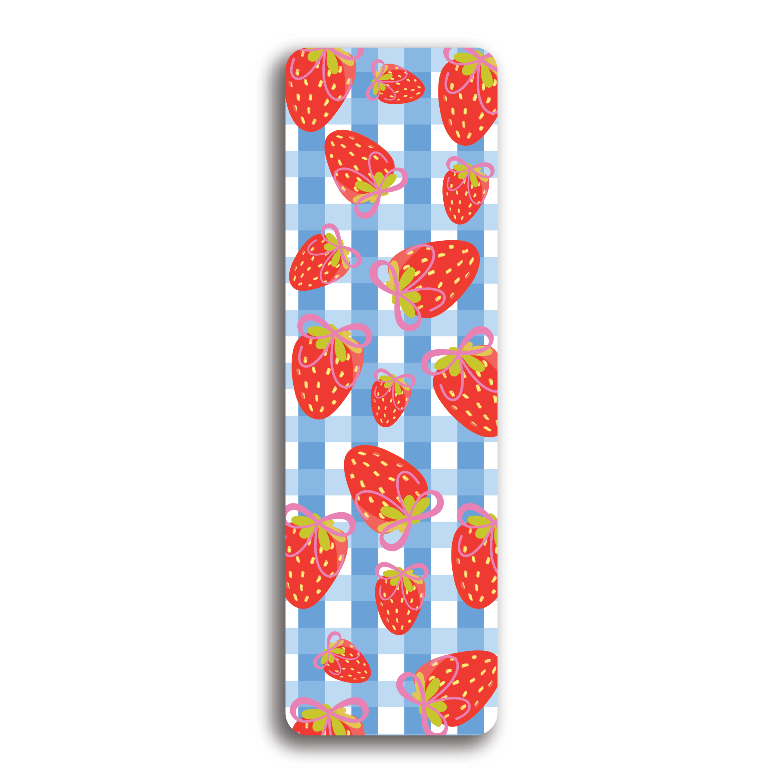 Gingham Fruit Bookmarks