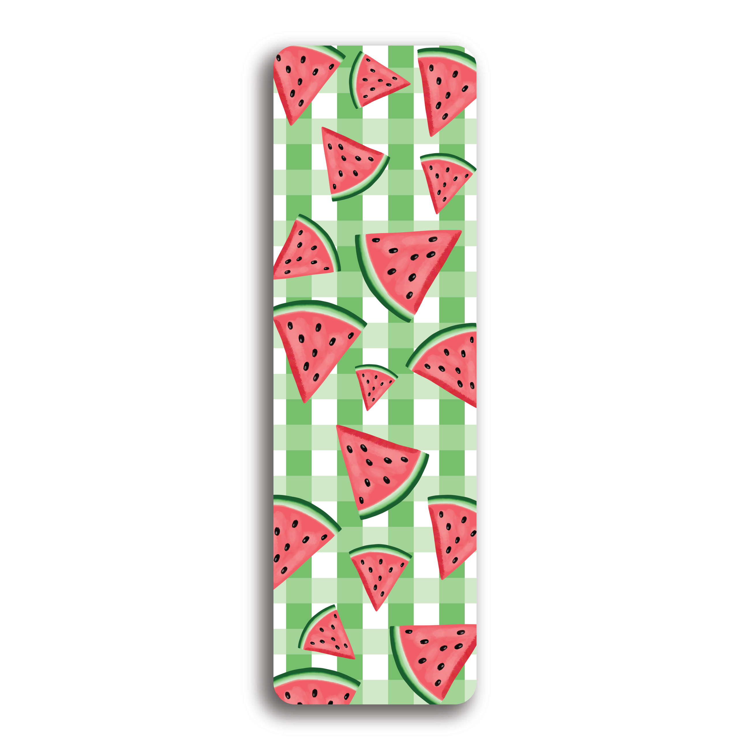 Gingham Fruit Bookmarks