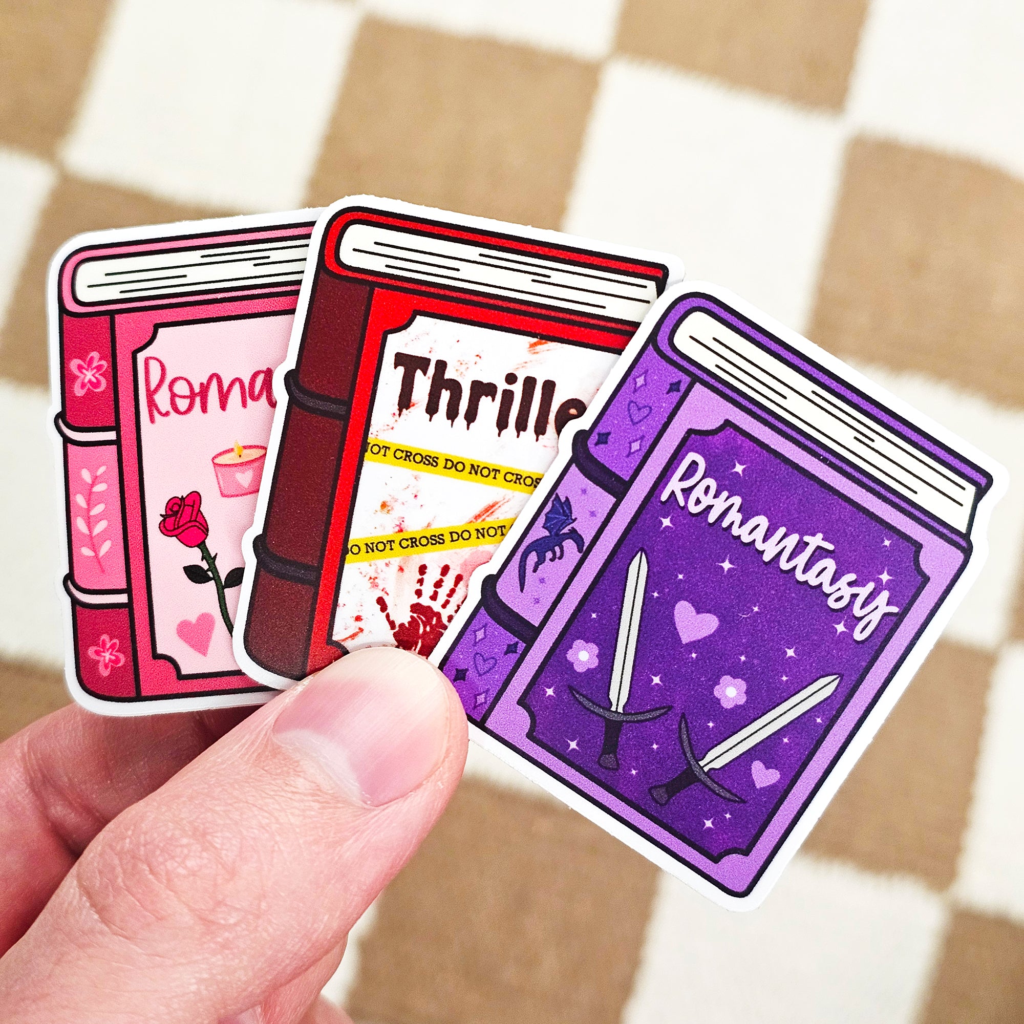 Mini Book Vinyl Stickers