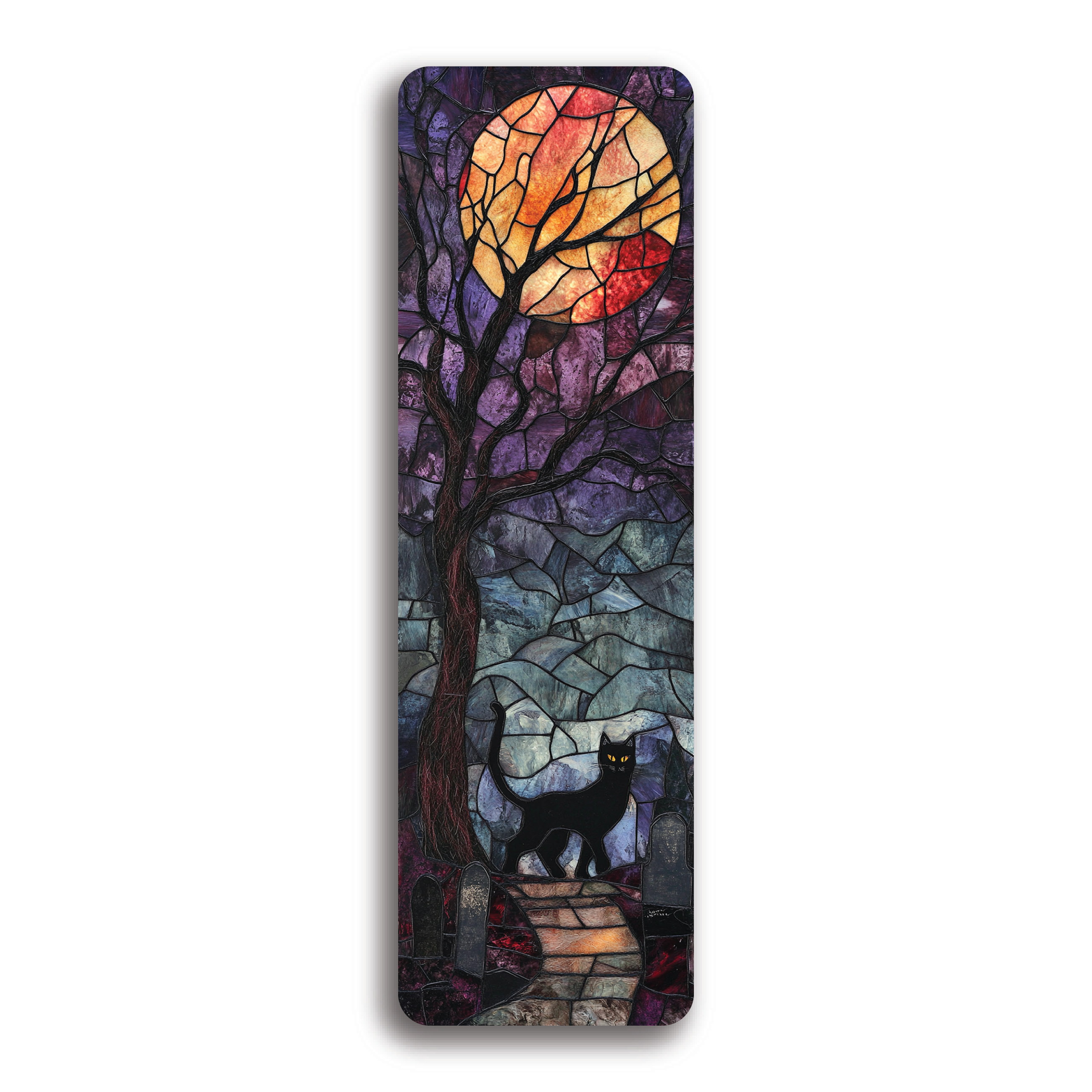 Stained Glass Halloween Bookmark