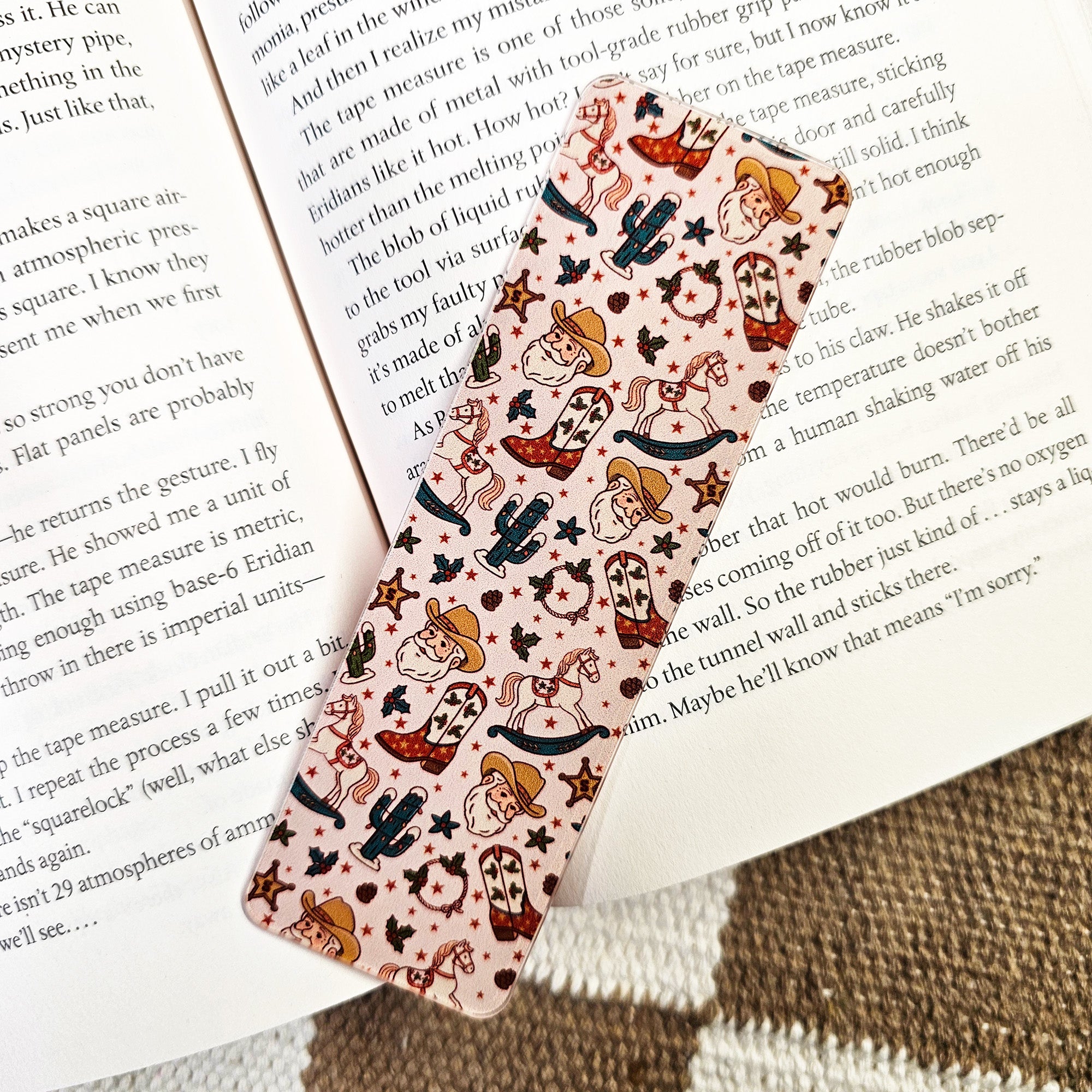 Western Santa Bookmark