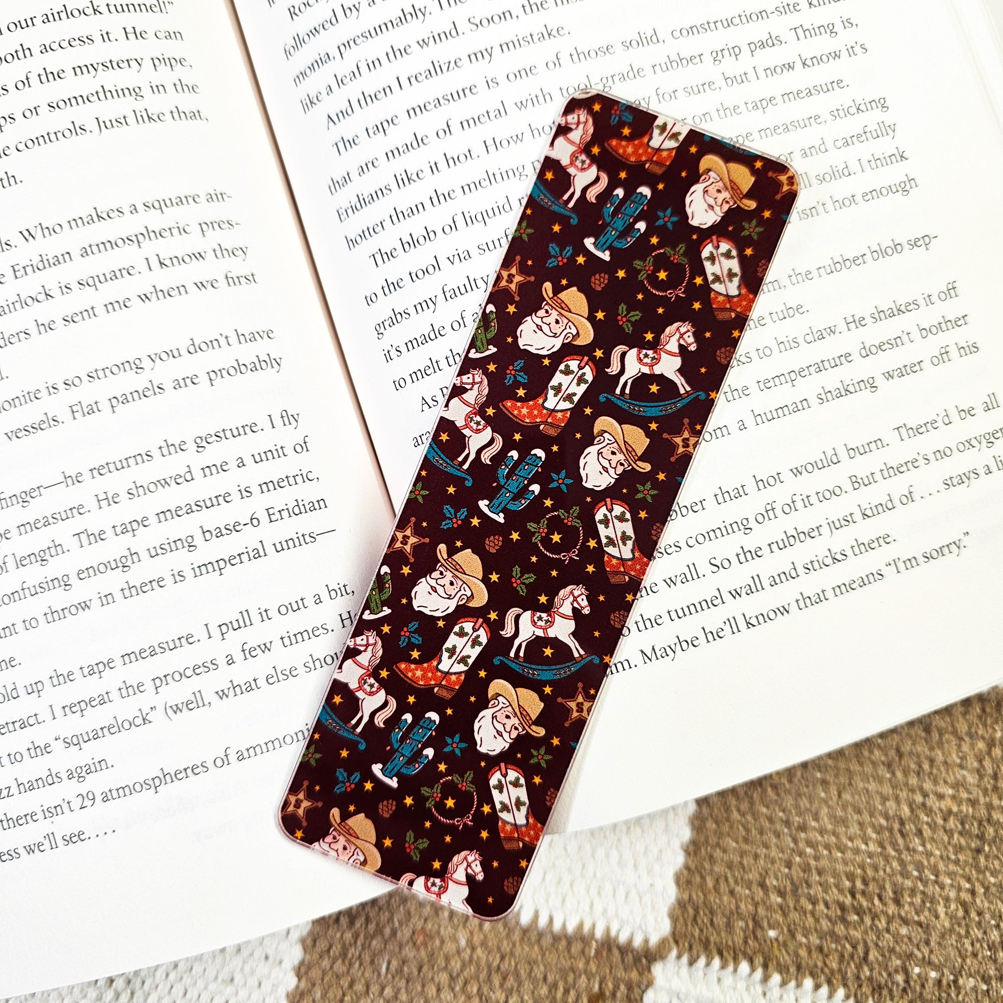 Western Santa Bookmark