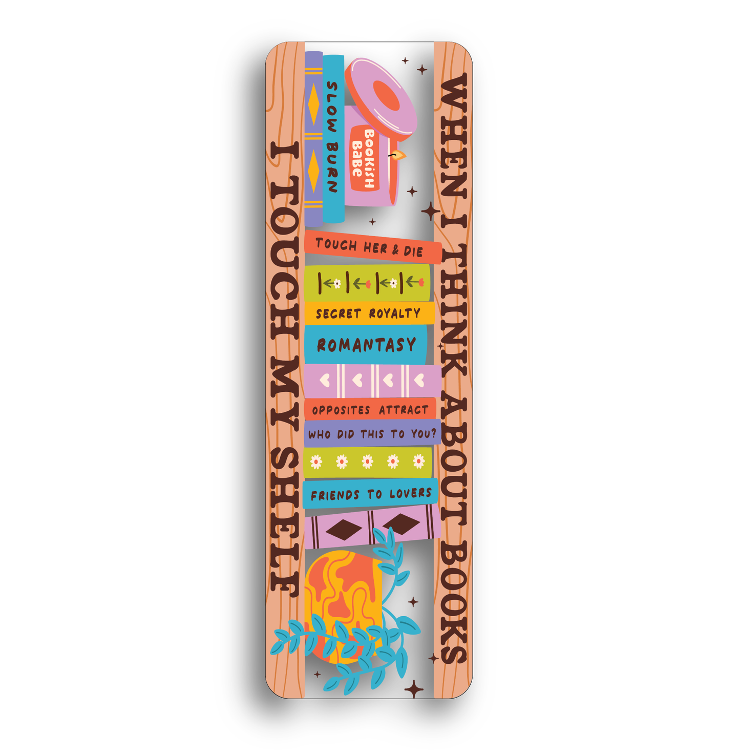 When I Think About Books Clear Bookmark
