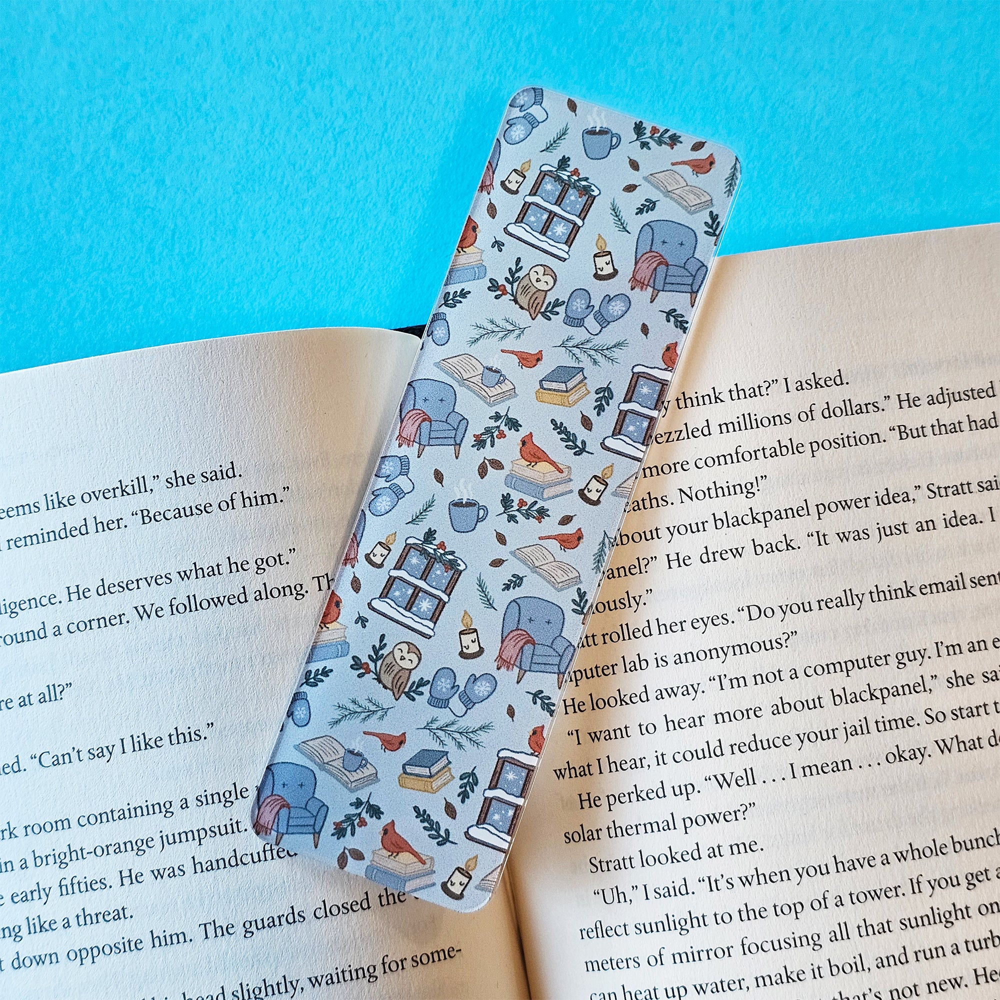 Winter Reading Nook Bookmark