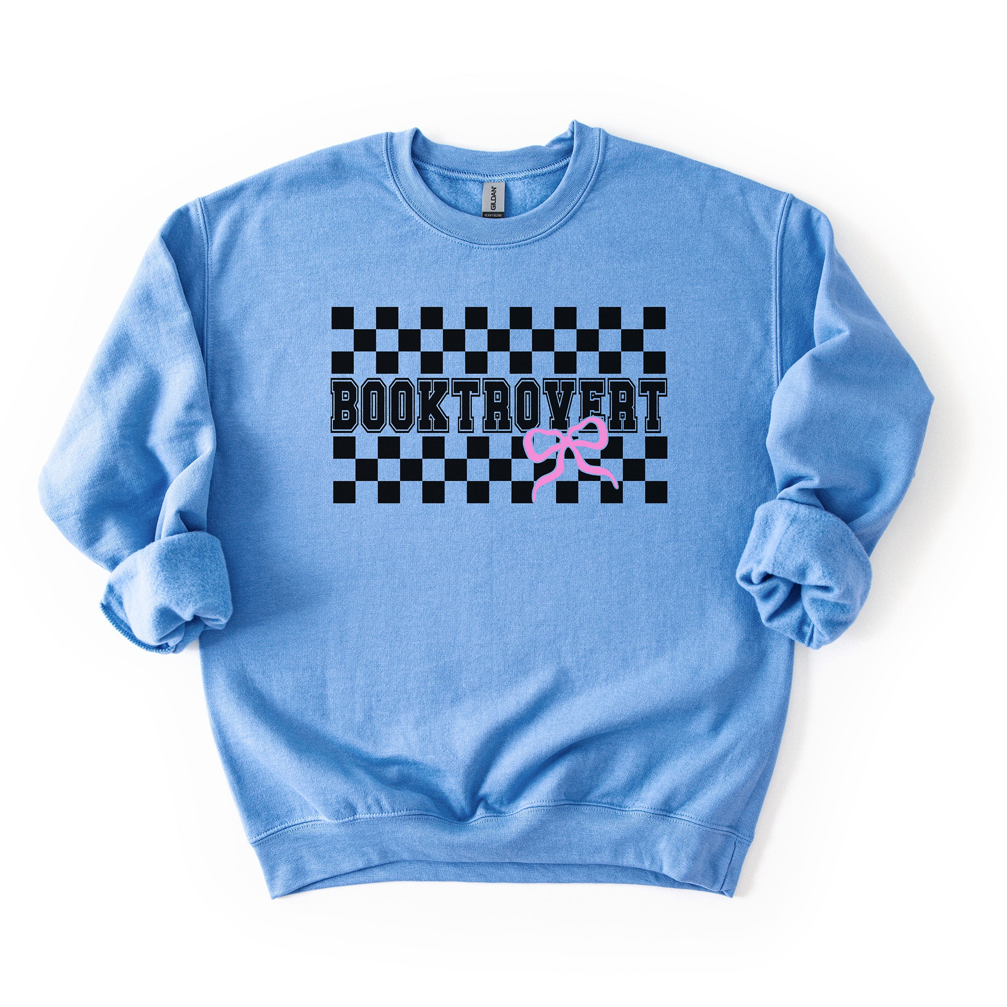 Booktrovert Bow - Crew Neck Sweatshirt