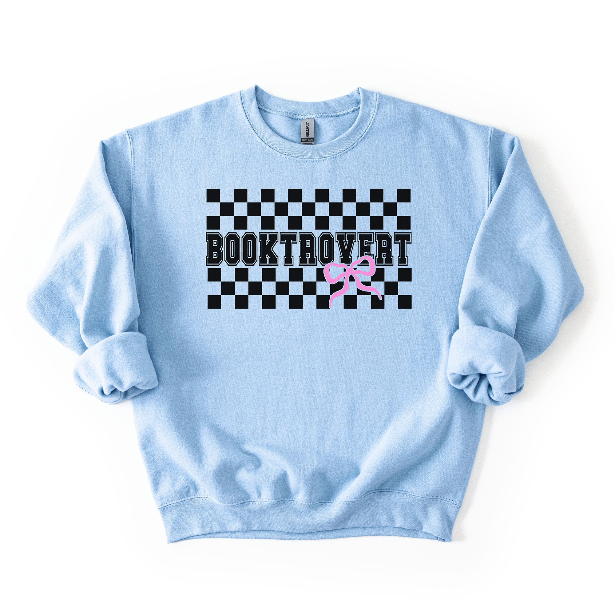Booktrovert Bow - Crew Neck Sweatshirt