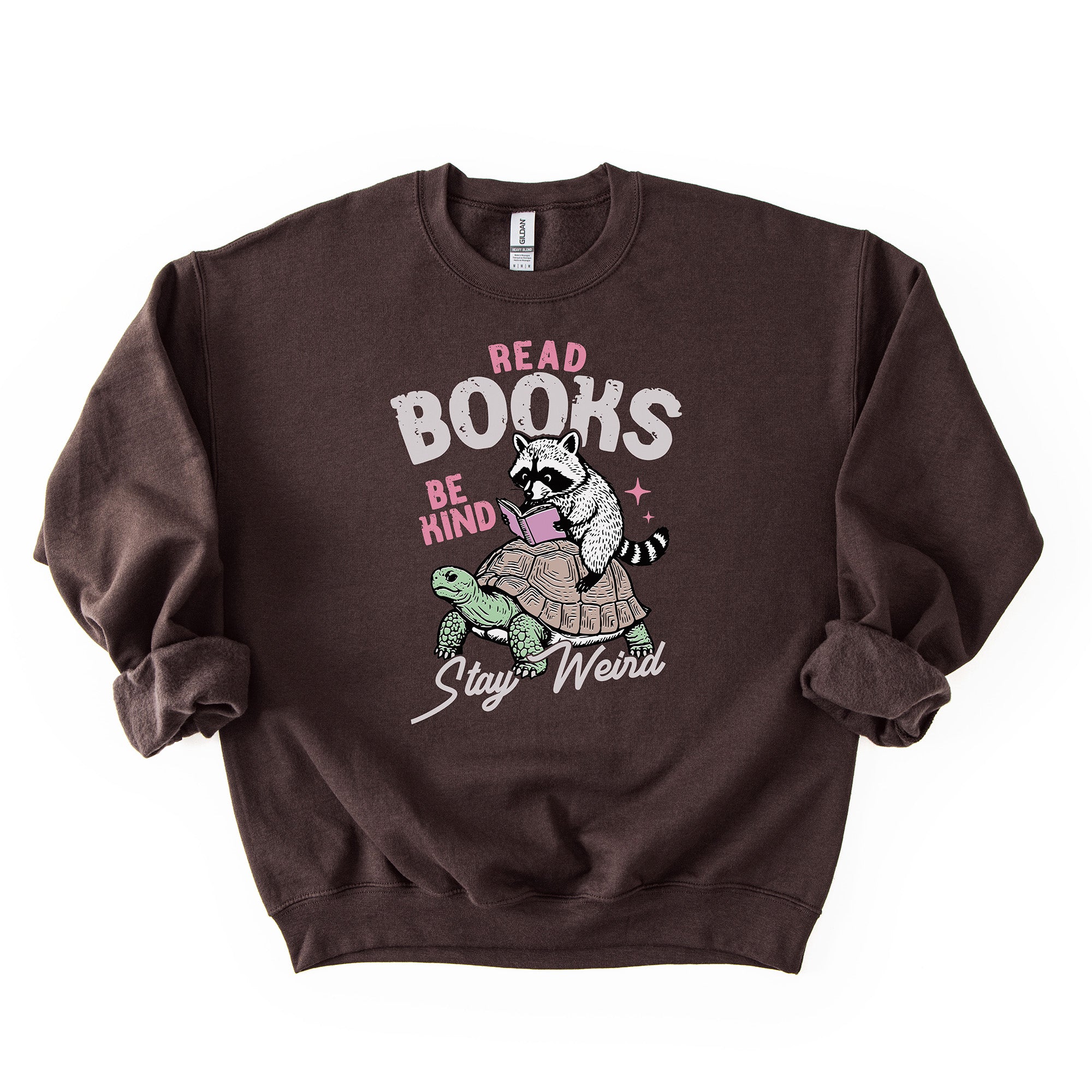 Read Books, Be Kind, Stay Weird - Crew Neck Sweatshirt