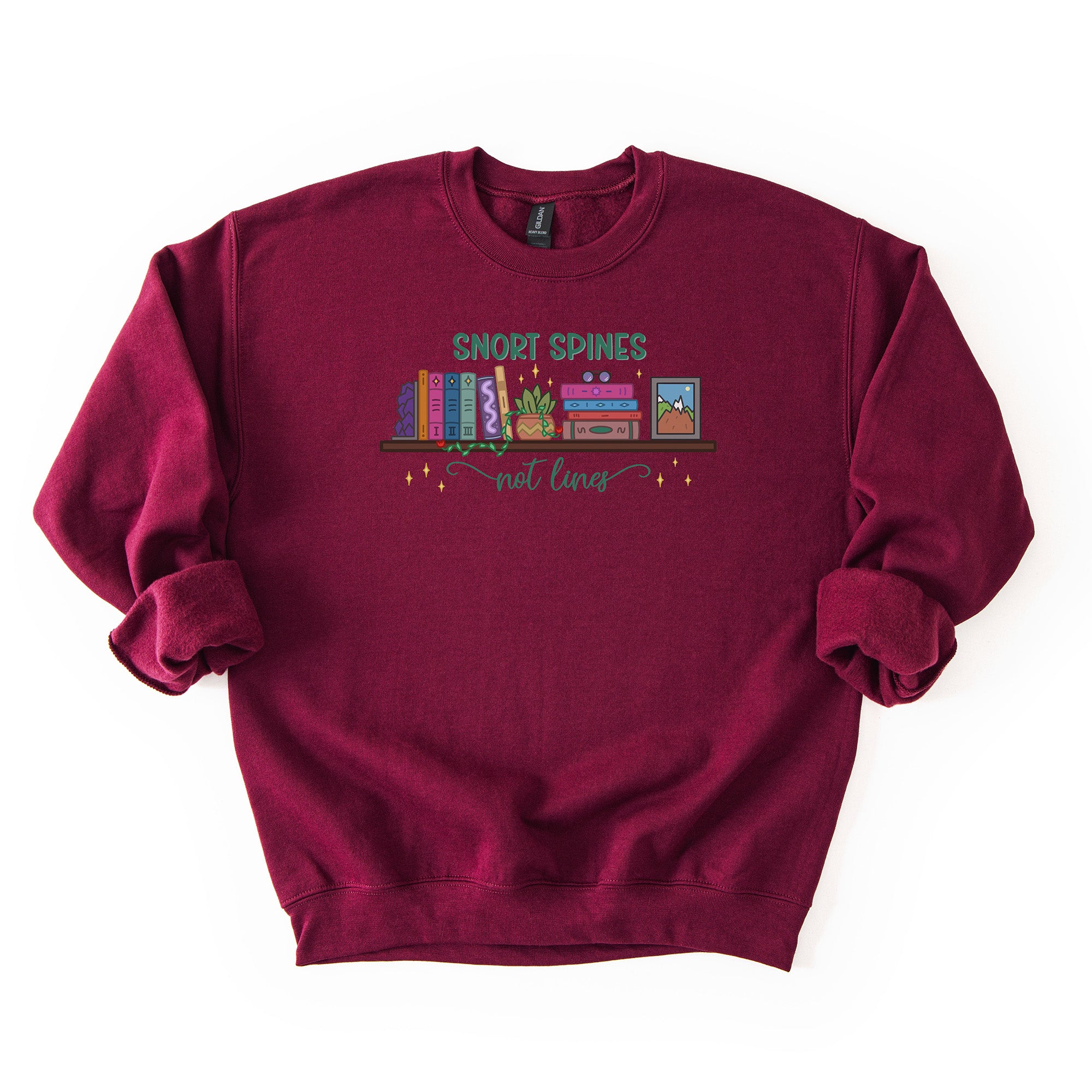 Snort Spines Not Lines - Crew Neck Sweatshirt
