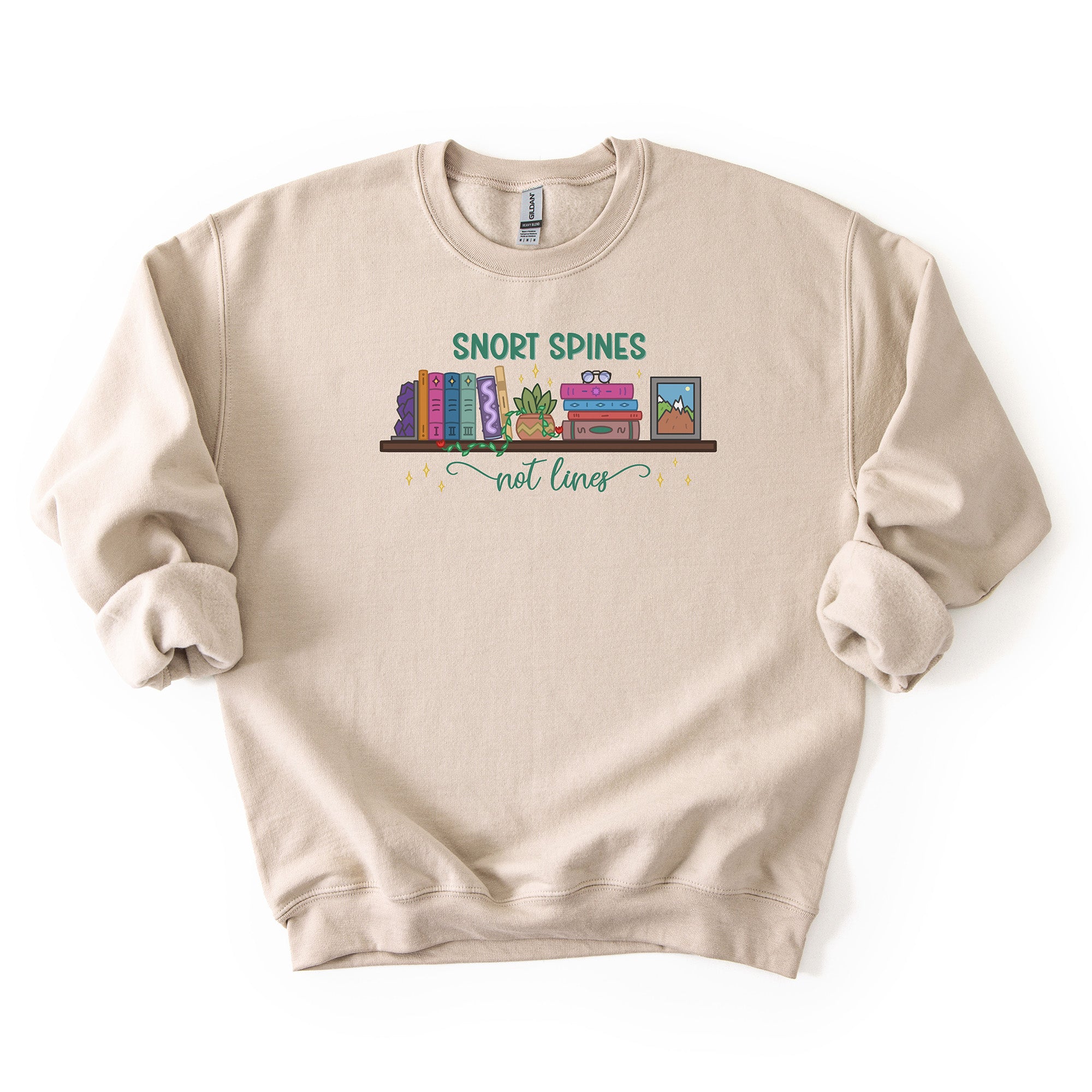 Snort Spines Not Lines - Crew Neck Sweatshirt