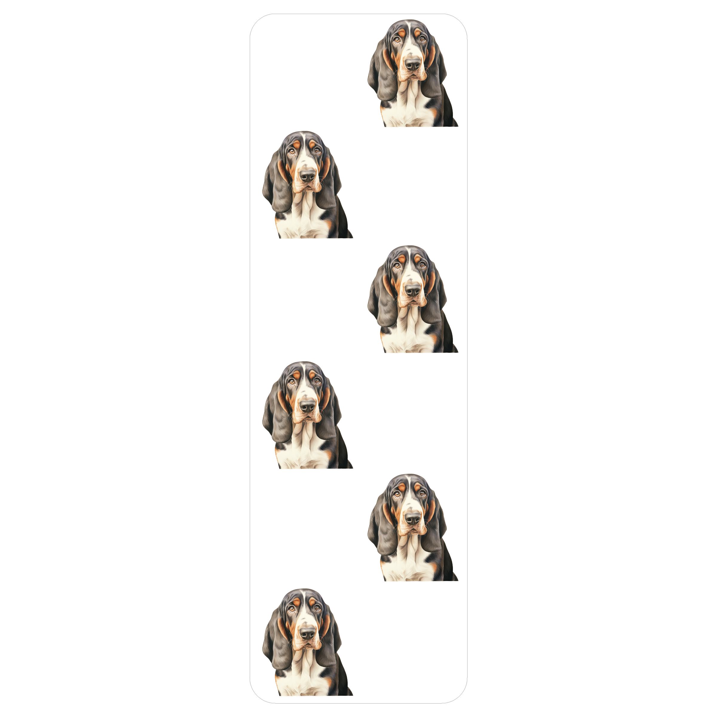 Basset Hound Clear Bookmark