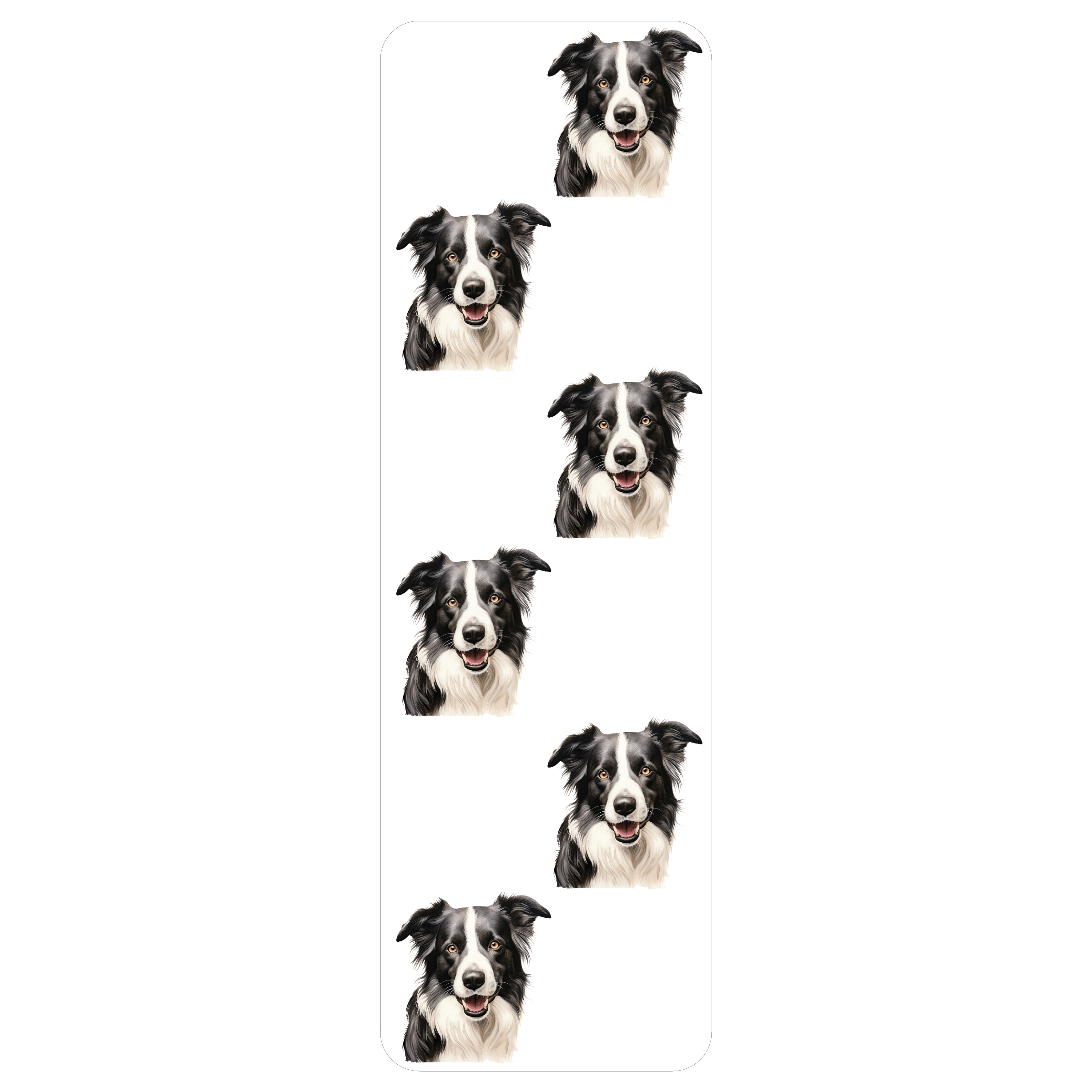 Border Collie Clear Bookmark