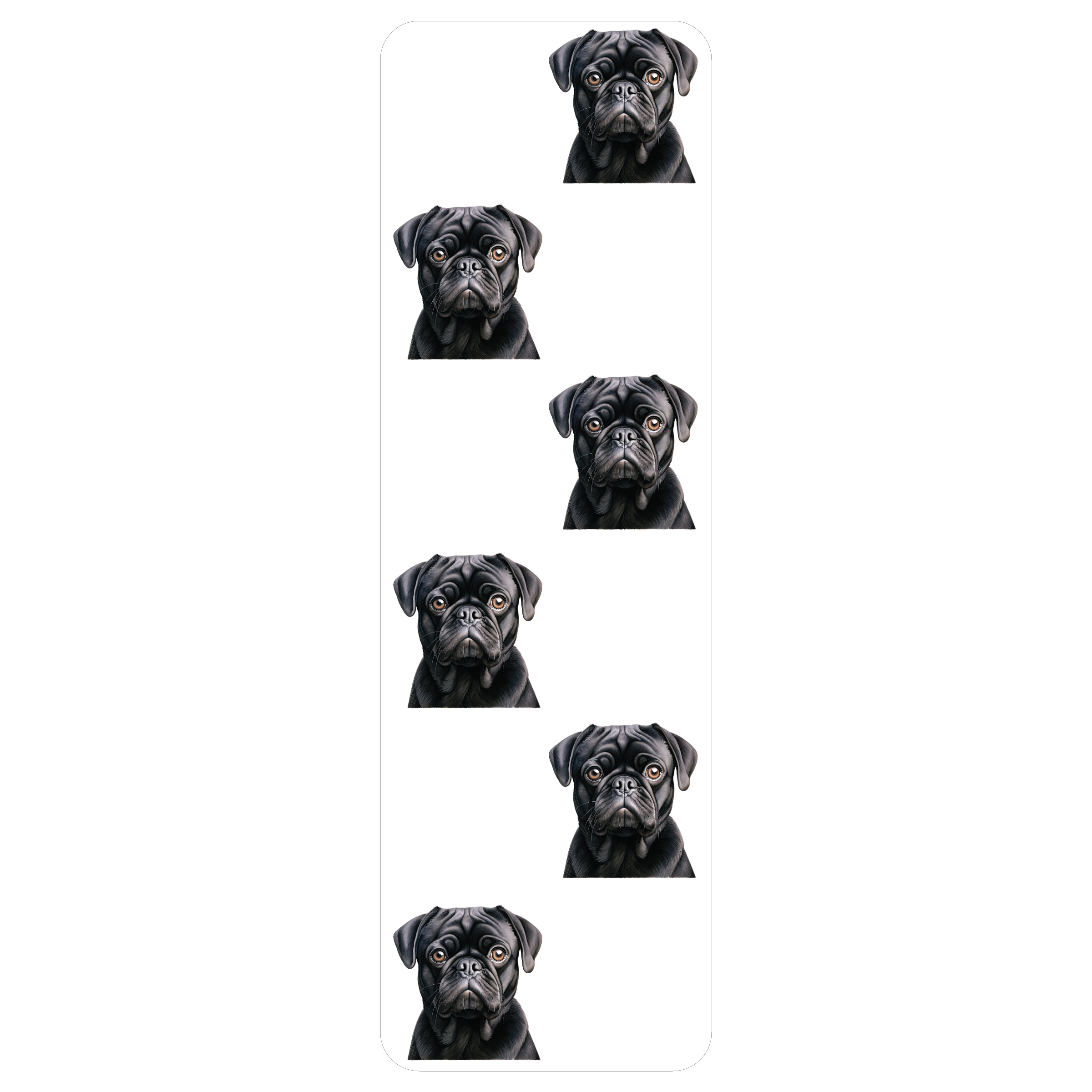Pug Clear Bookmark