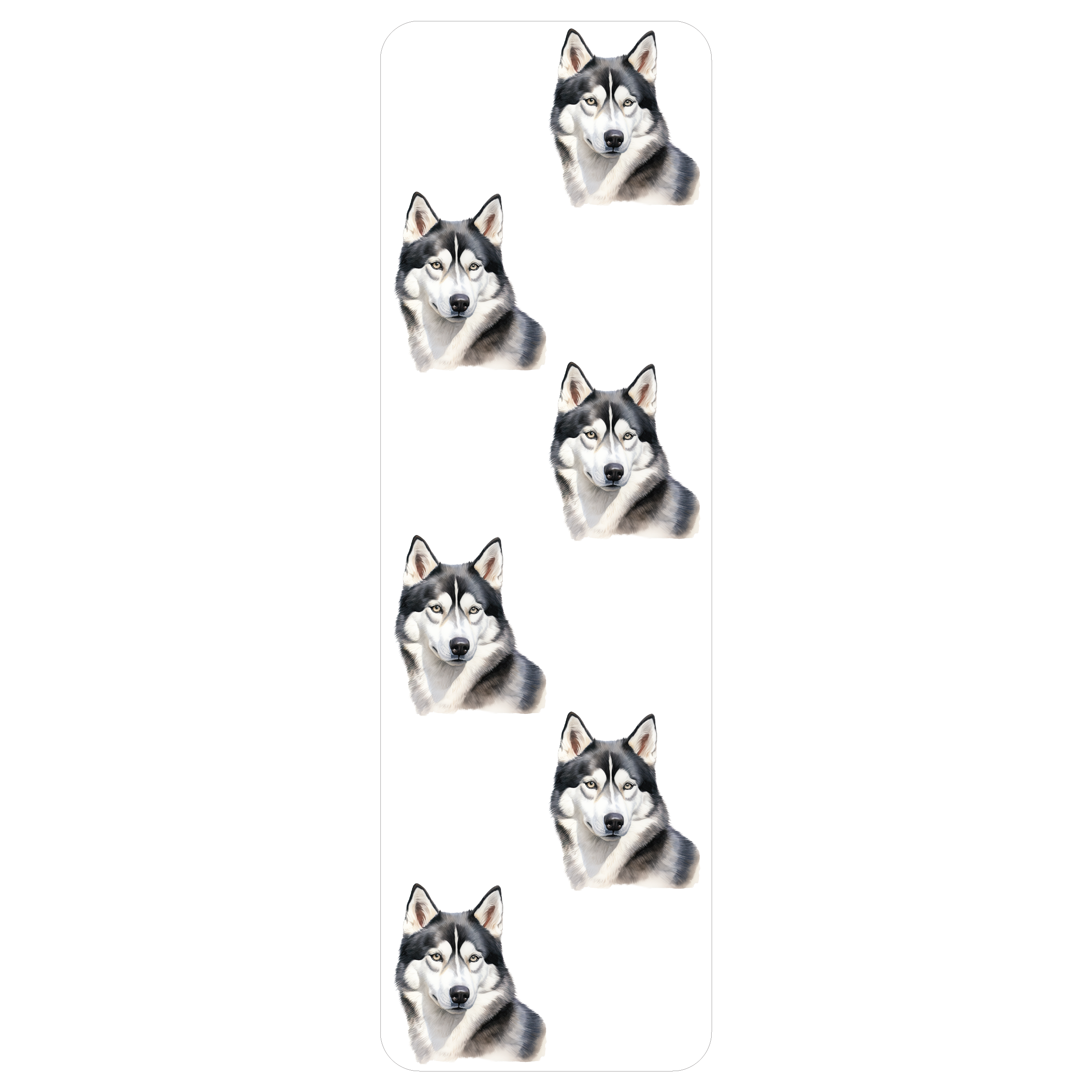 Siberian Husky Clear Bookmark
