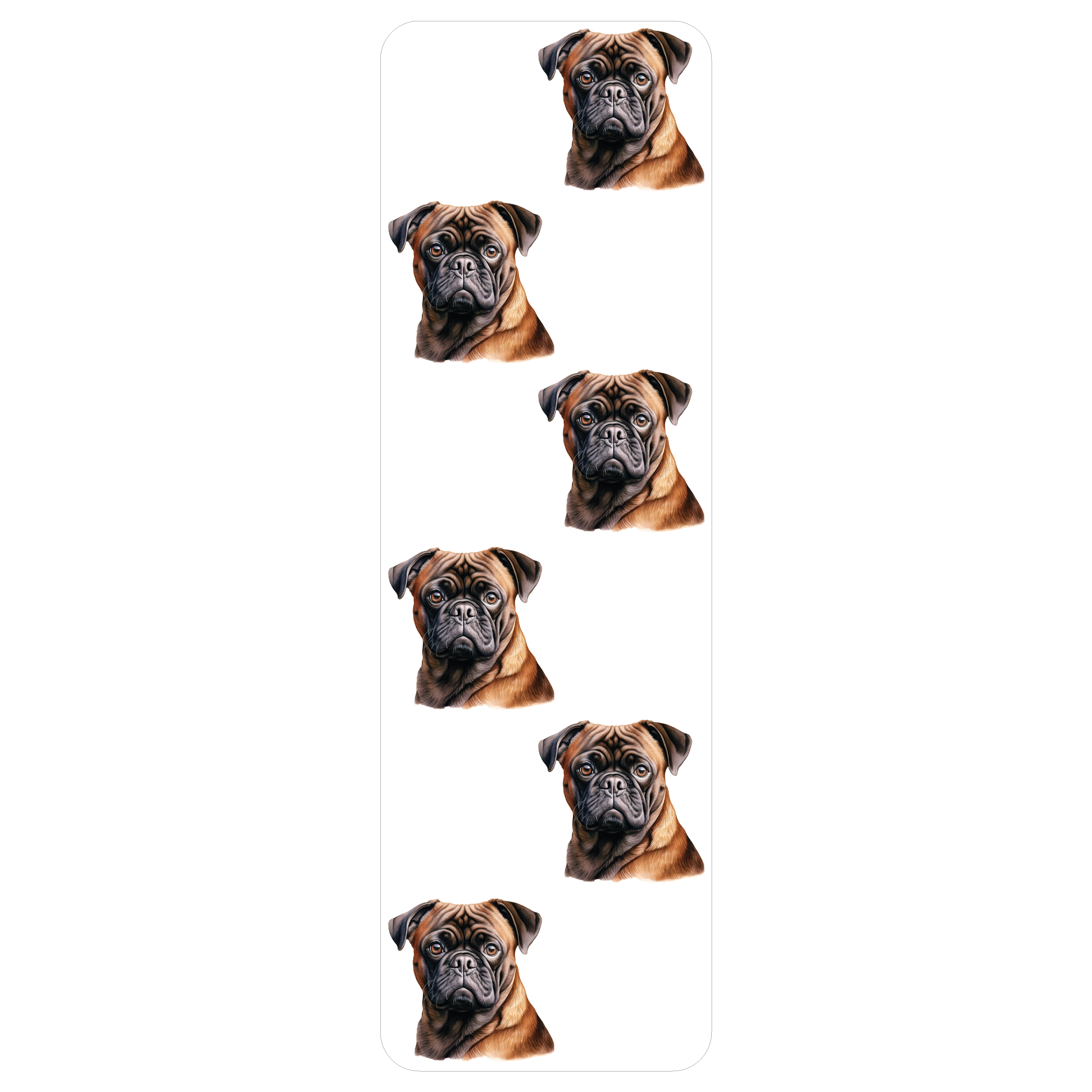 Pug Clear Bookmark