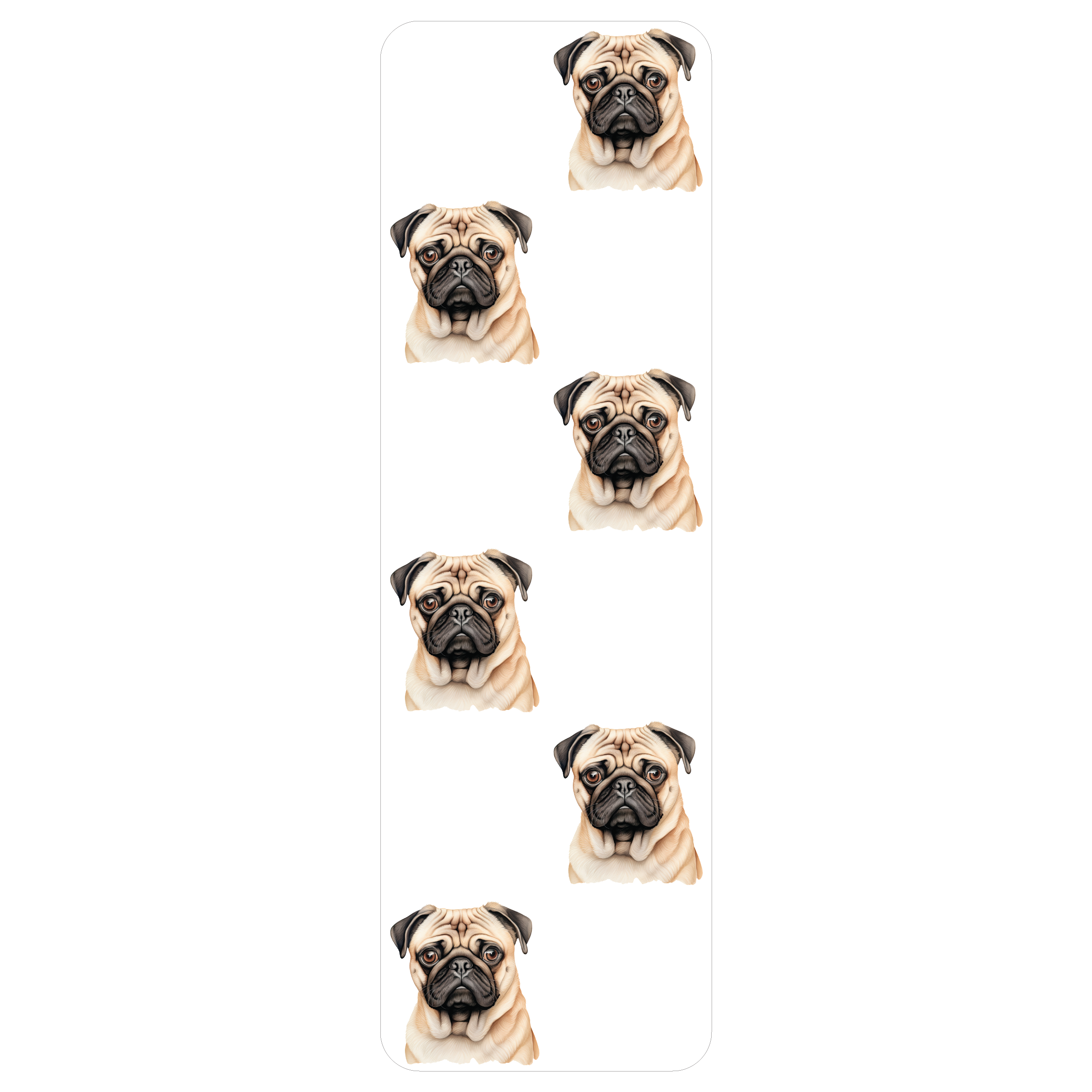 Pug Clear Bookmark