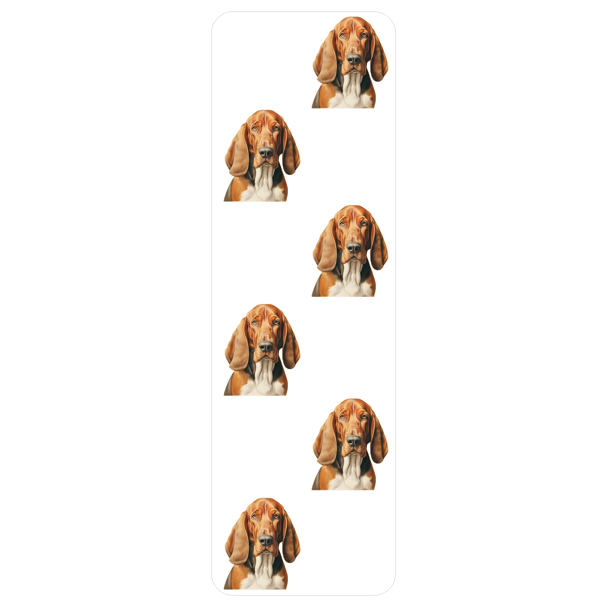 Basset Hound Clear Bookmark
