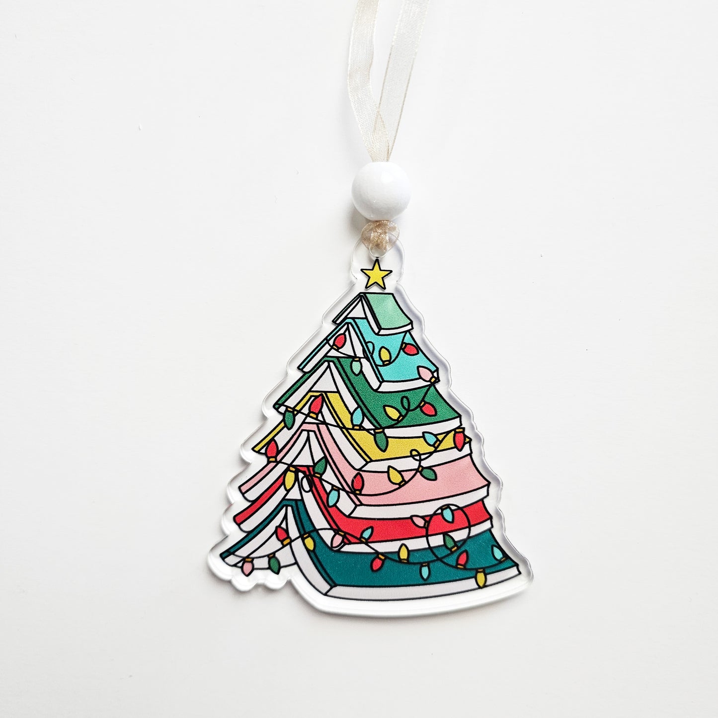 Book Christmas Tree Ornament