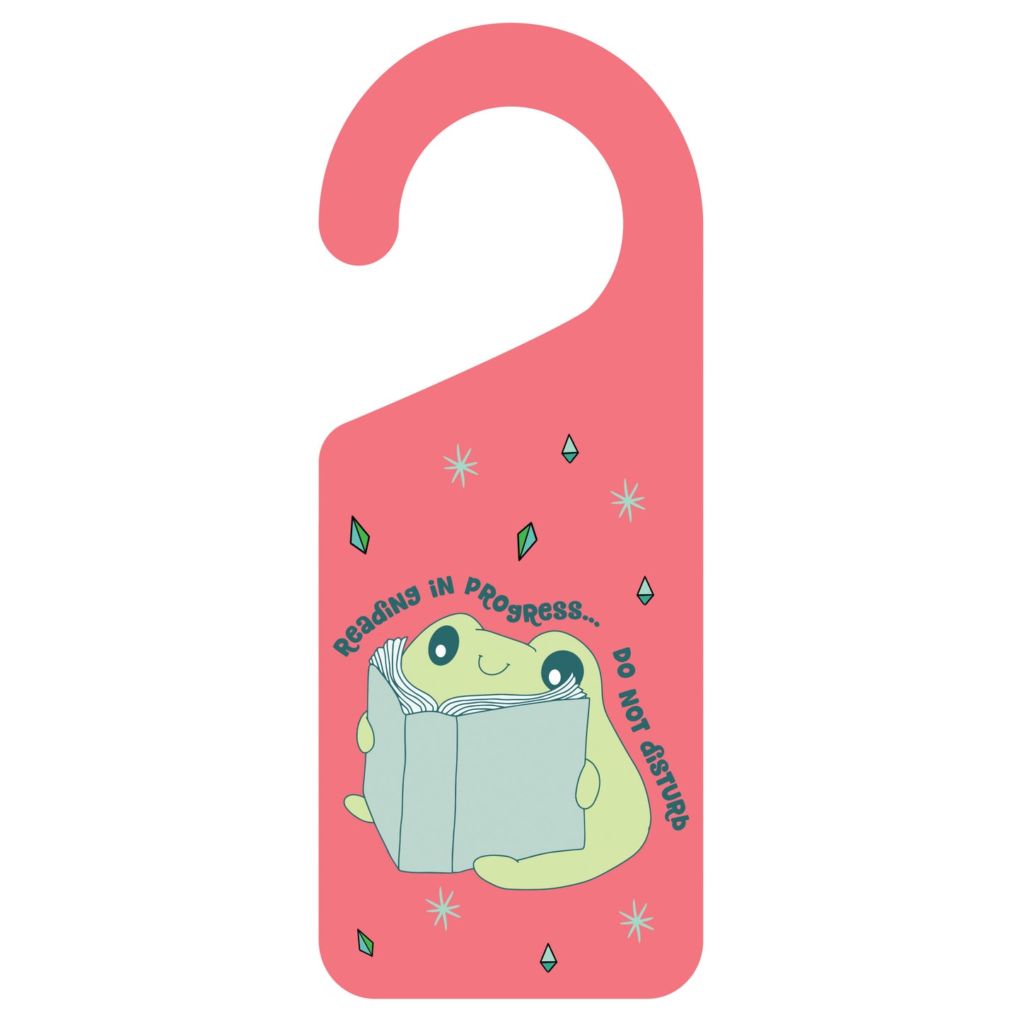 Book Frog Doorknob Hanger