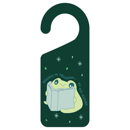 Book Frog Doorknob Hanger