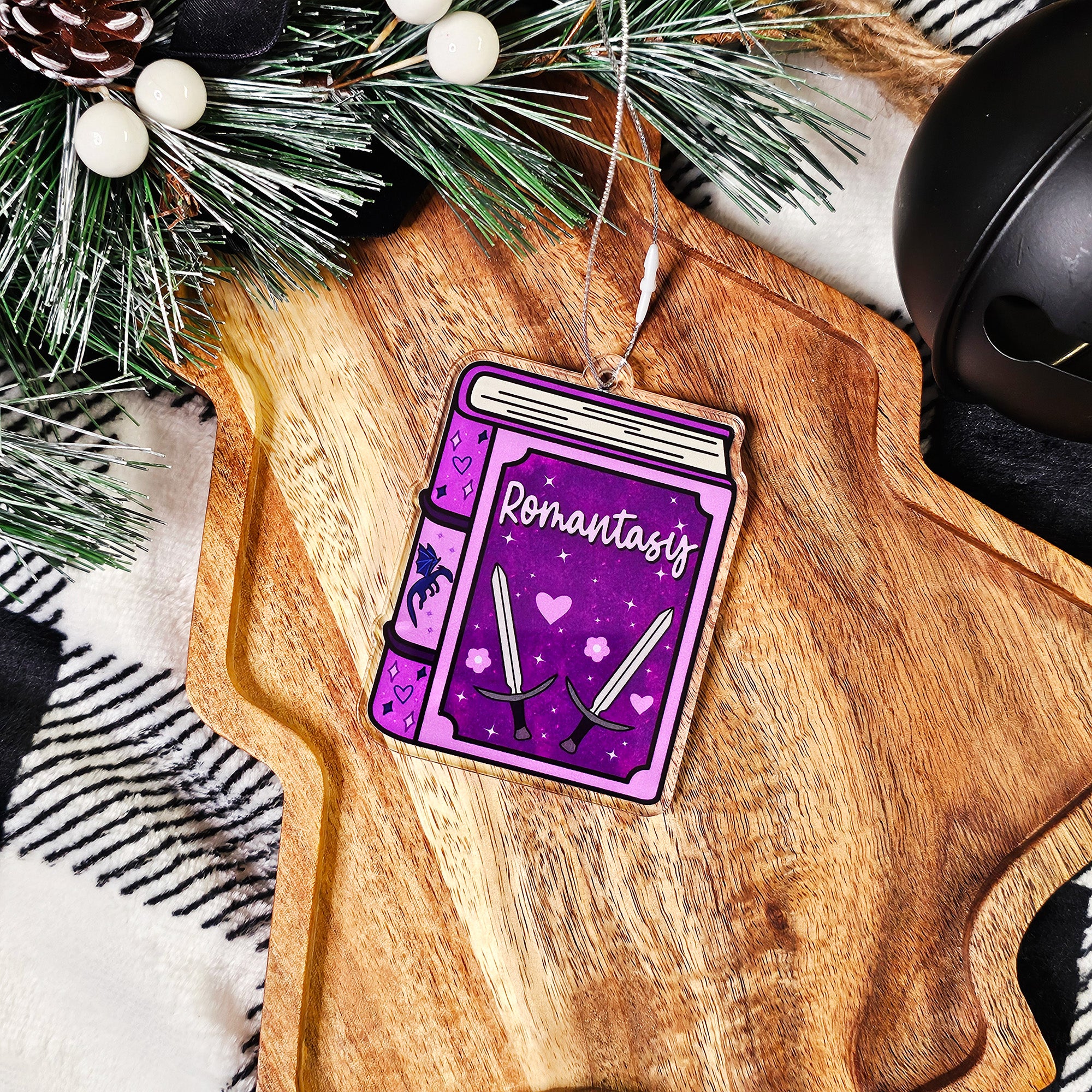 Mini Book Romantasy Ornament