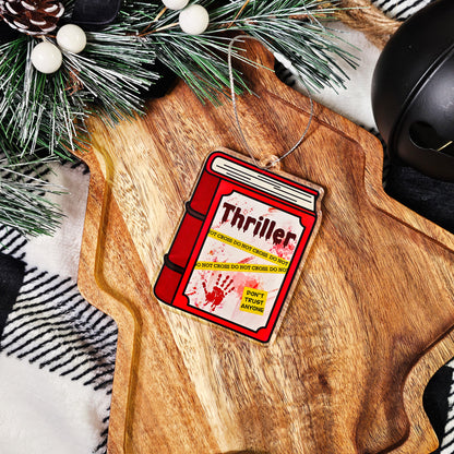 Mini Book Thriller Ornament
