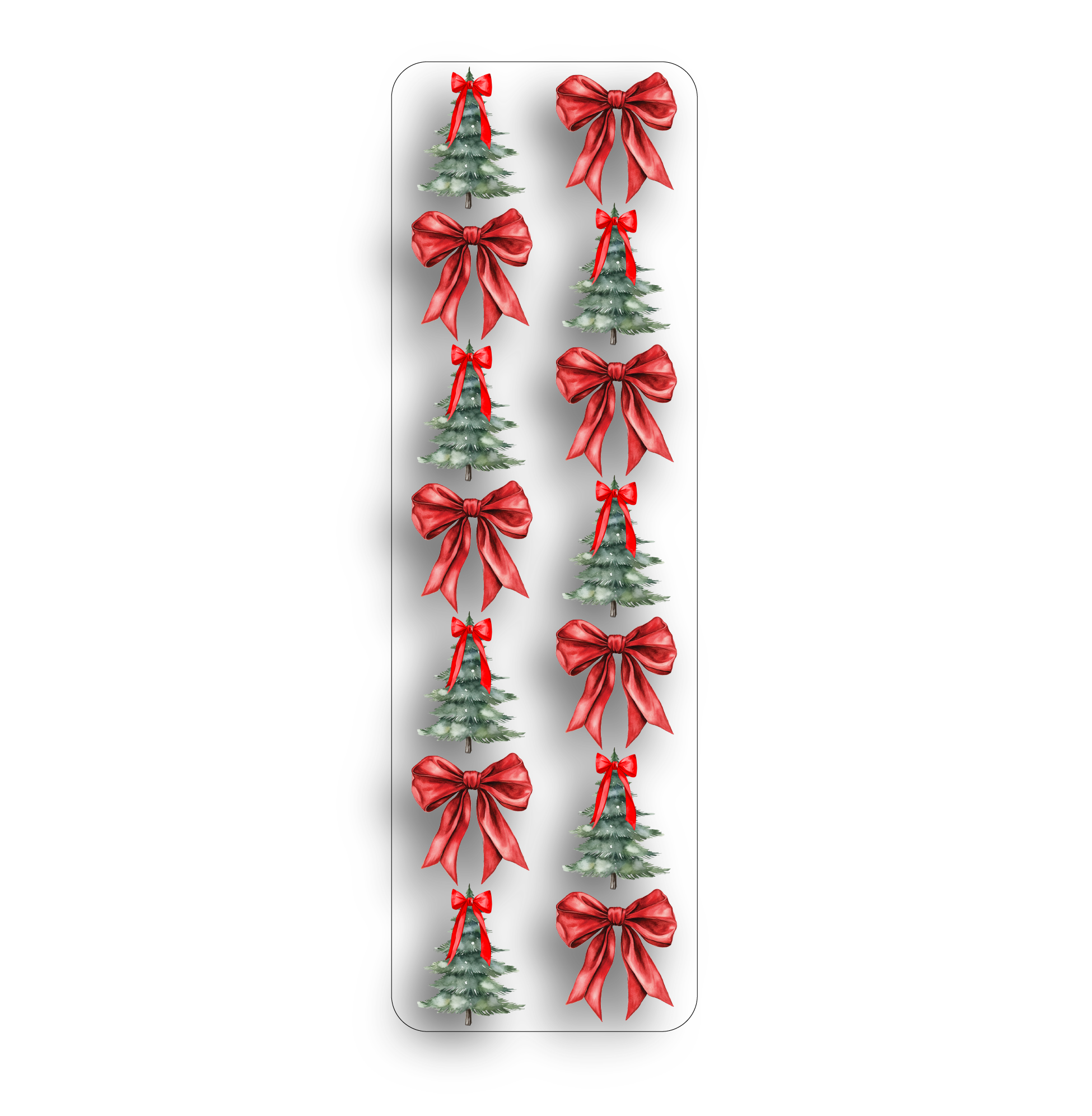 Bows Clear Bookmark