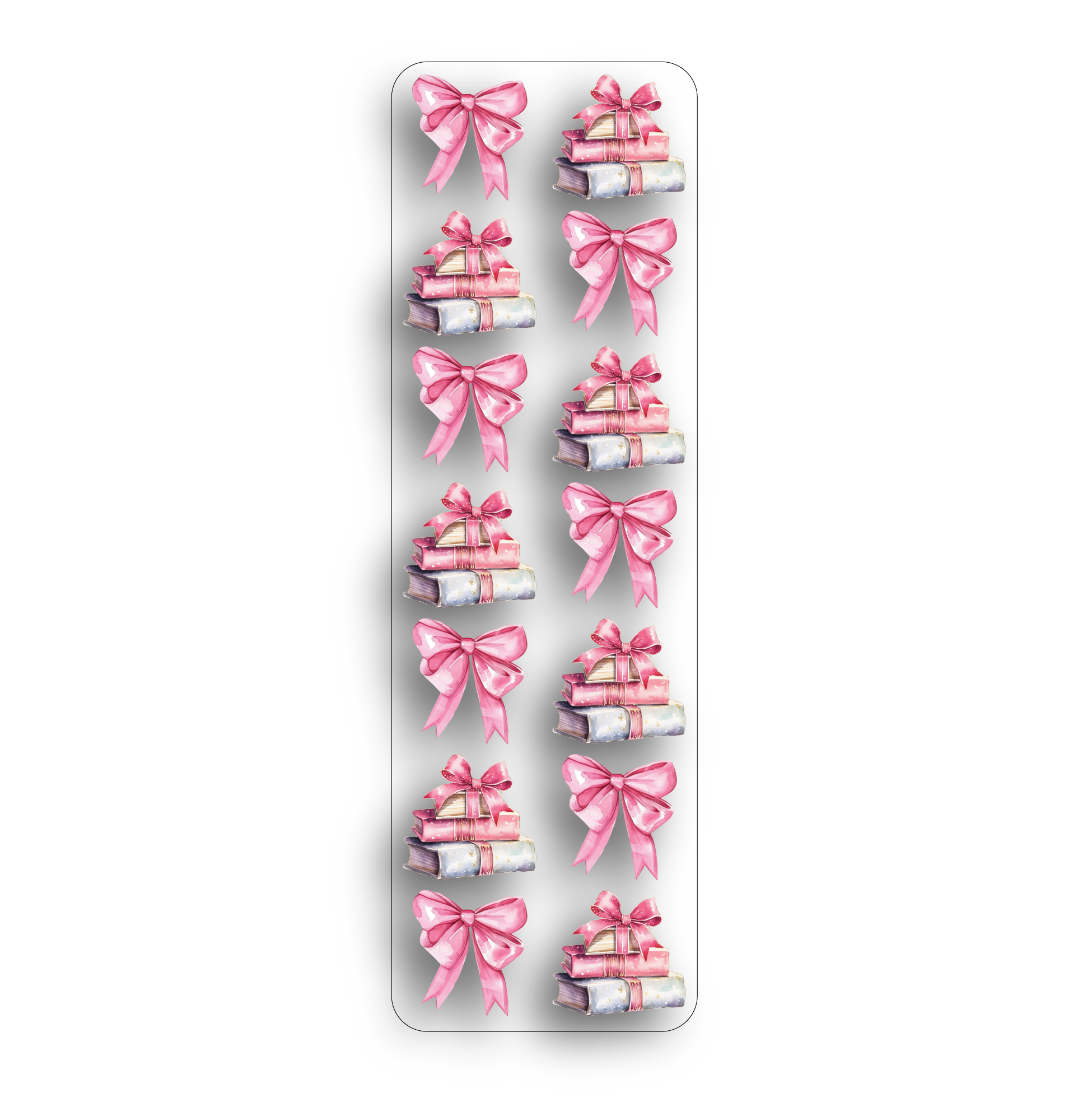 Bows Clear Bookmark