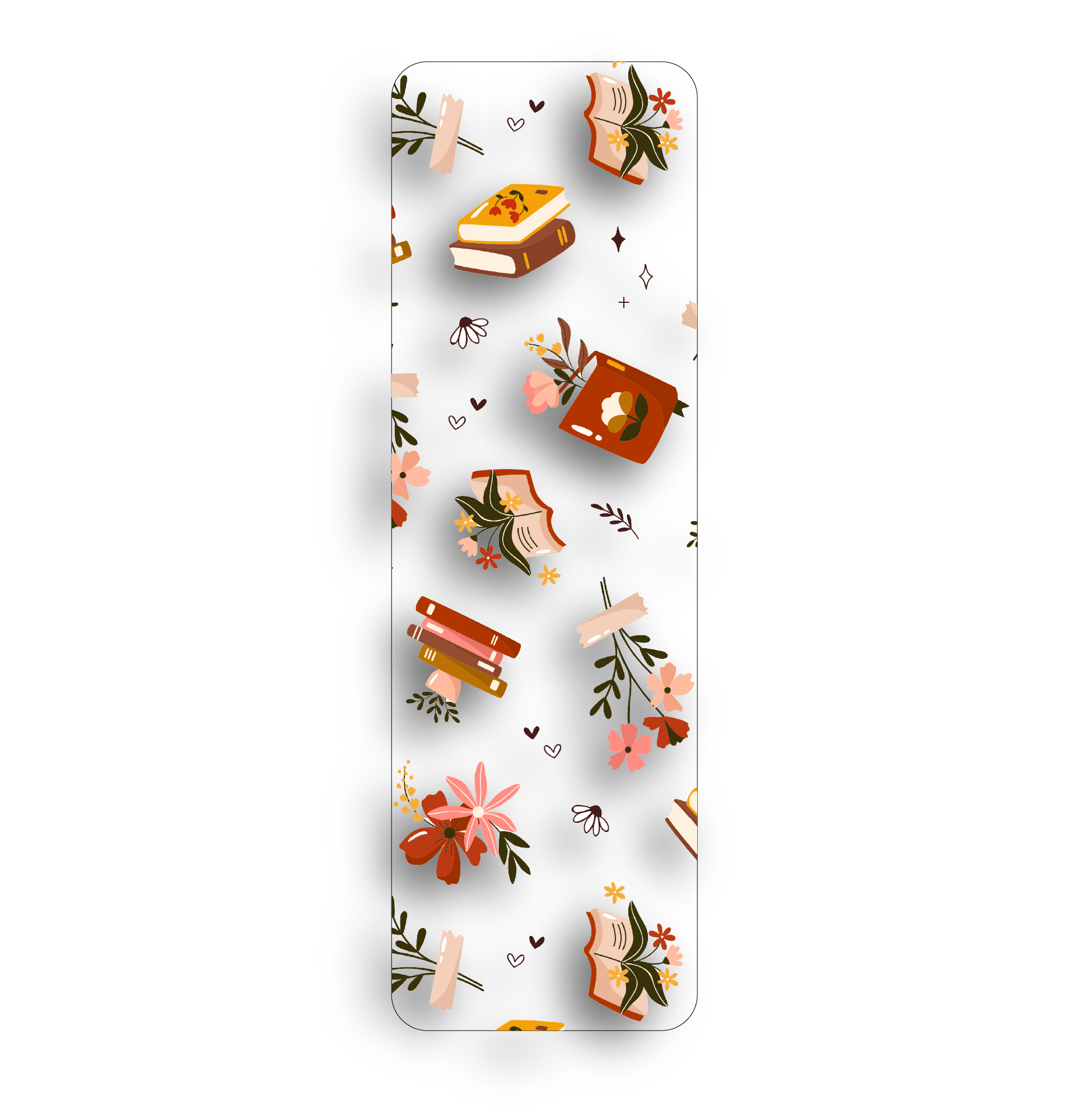 Cozy Books Clear Bookmark