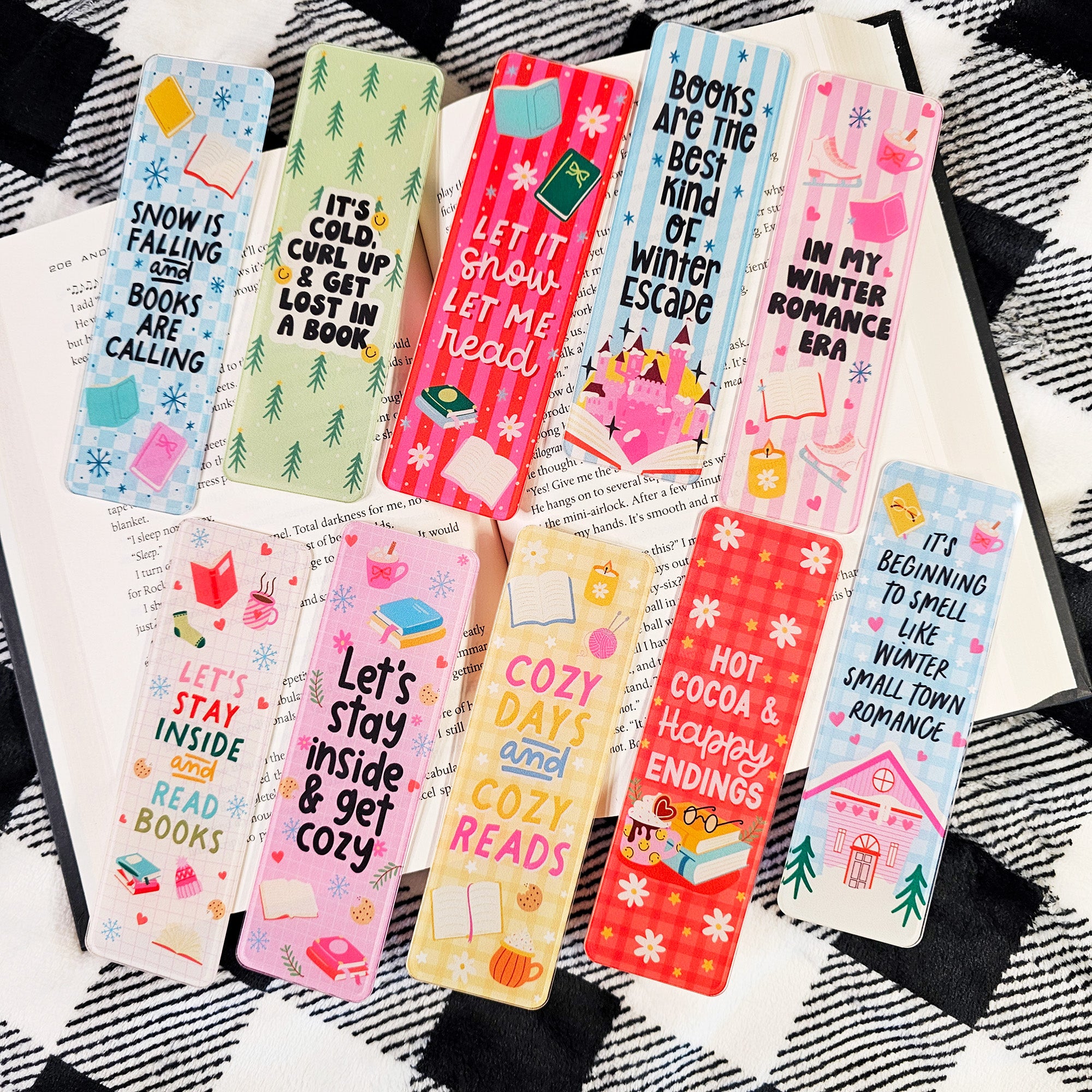 Cozy Winter Reading Bookmarks