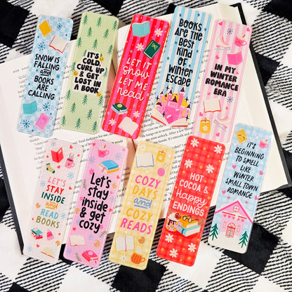 Cozy Winter Reading Bookmarks