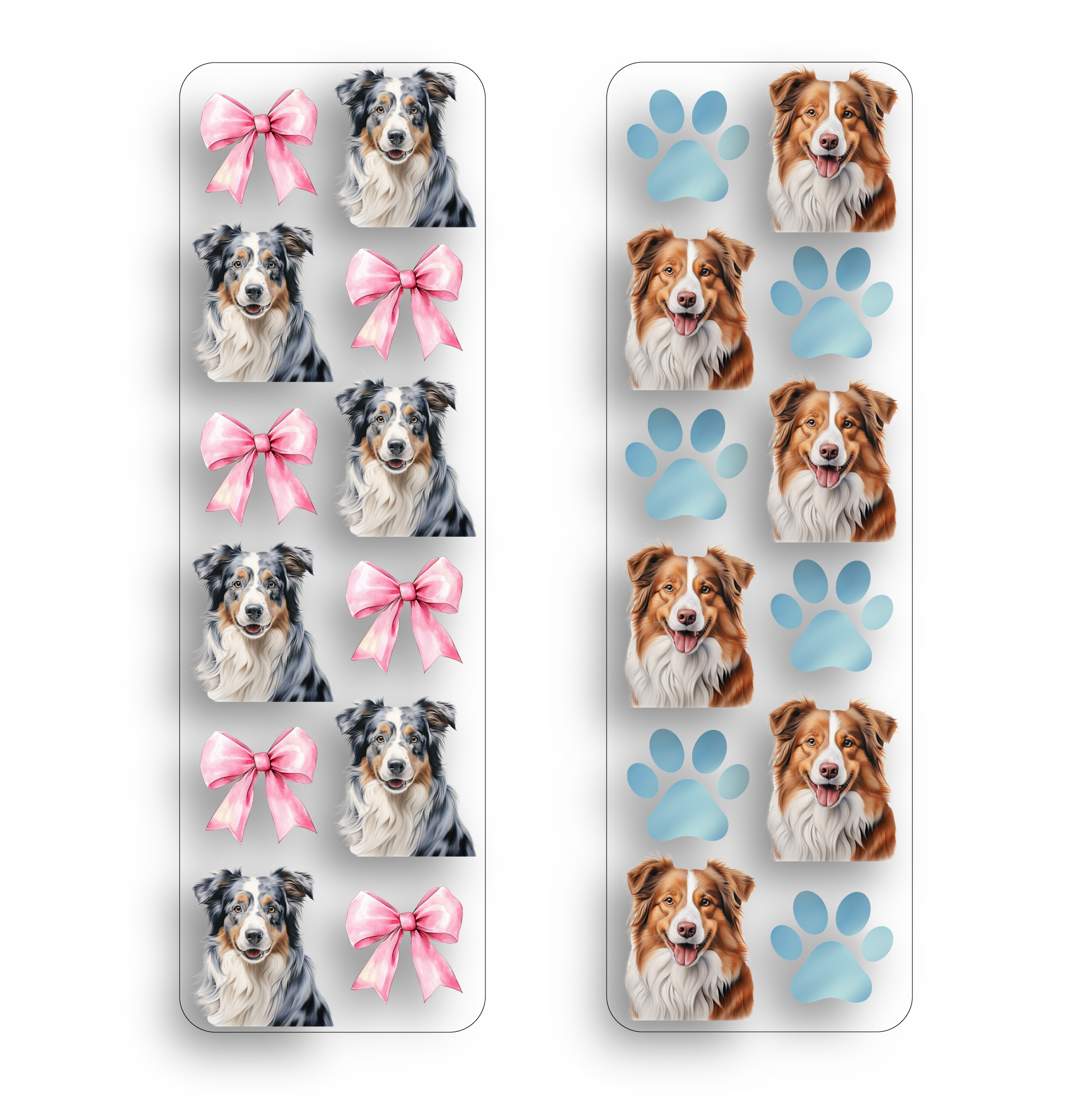 Australian Shepherd Clear Bookmark