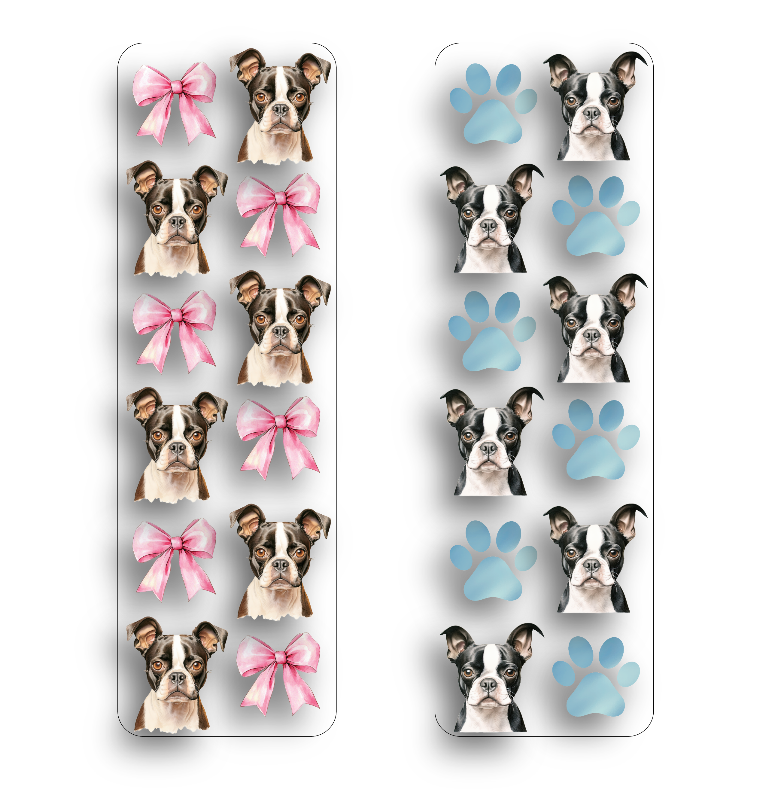 Boston Terrier Clear Bookmark
