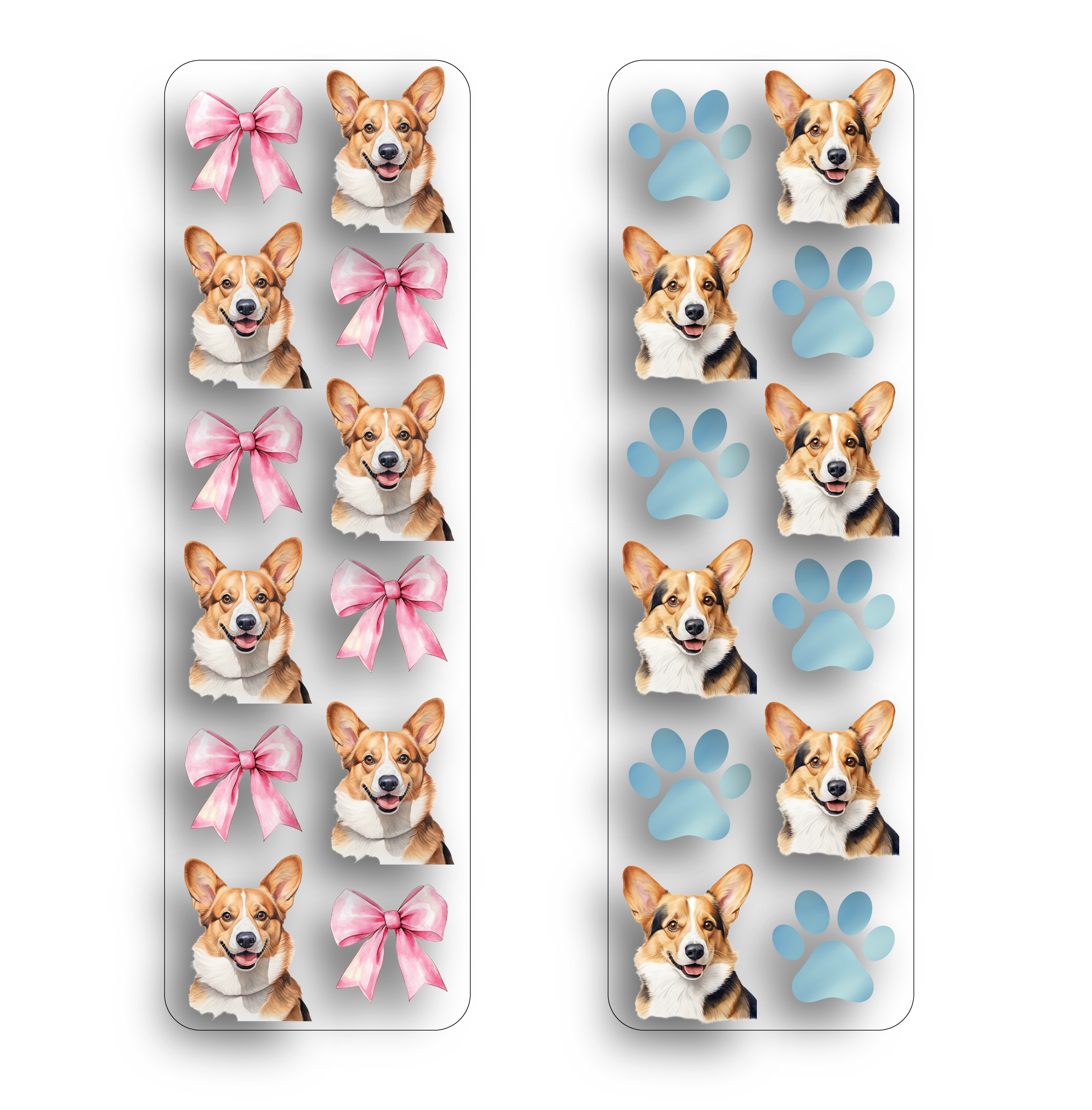 Corgi Clear Bookmark