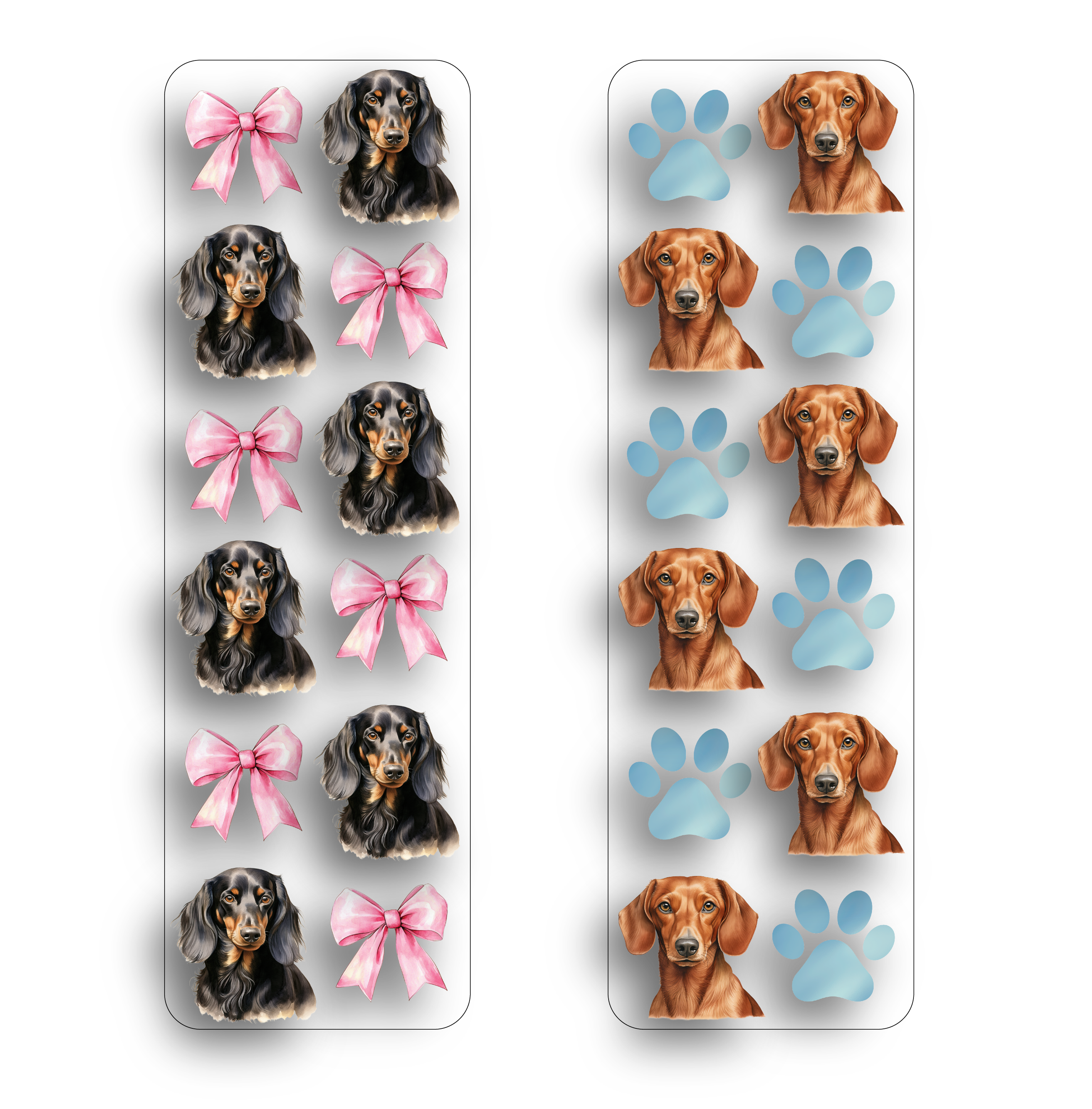 Dachshund Clear Bookmark