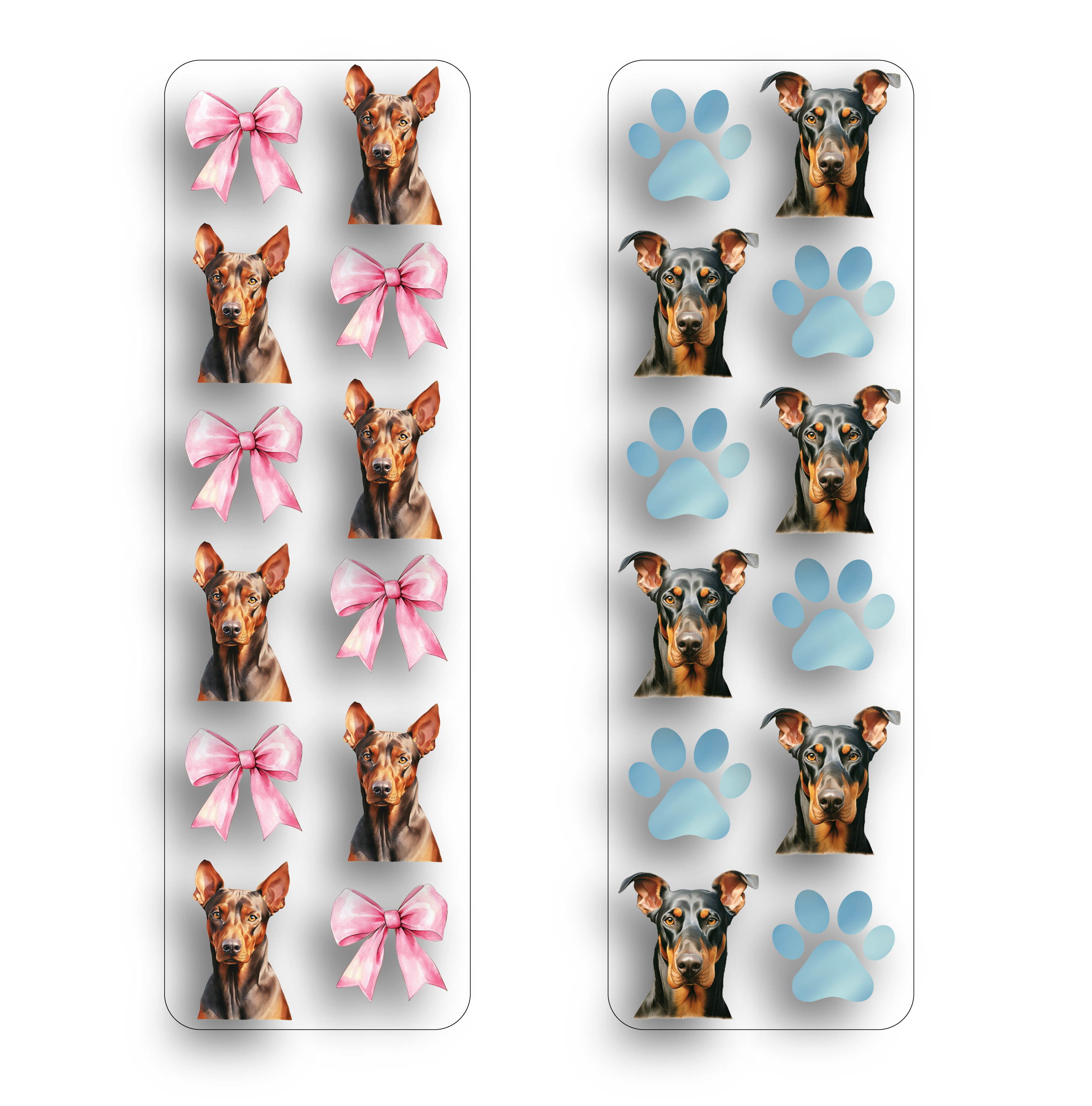 Doberman Pinscher Clear Bookmark