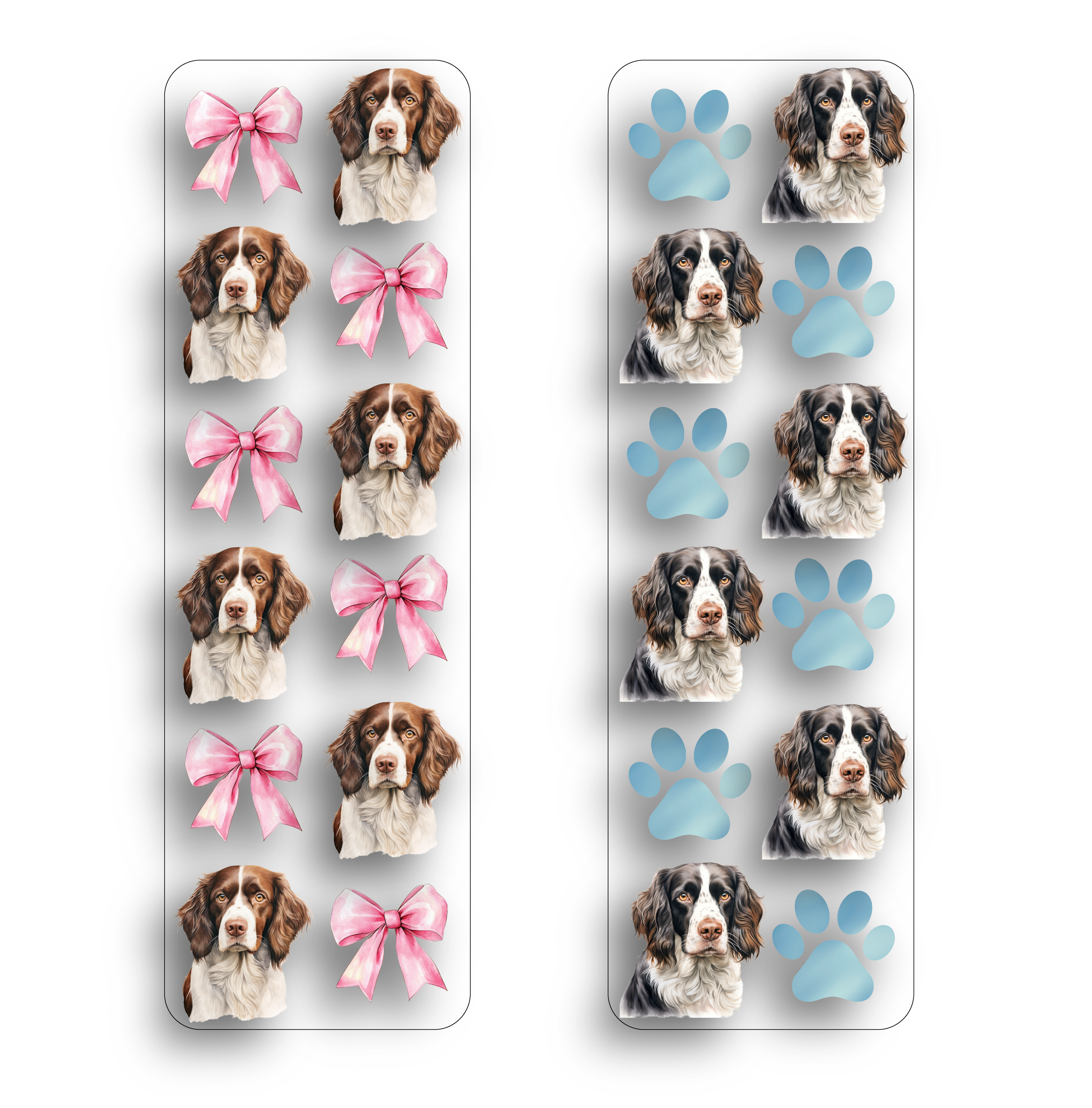 English Springer Spaniel Clear Bookmark