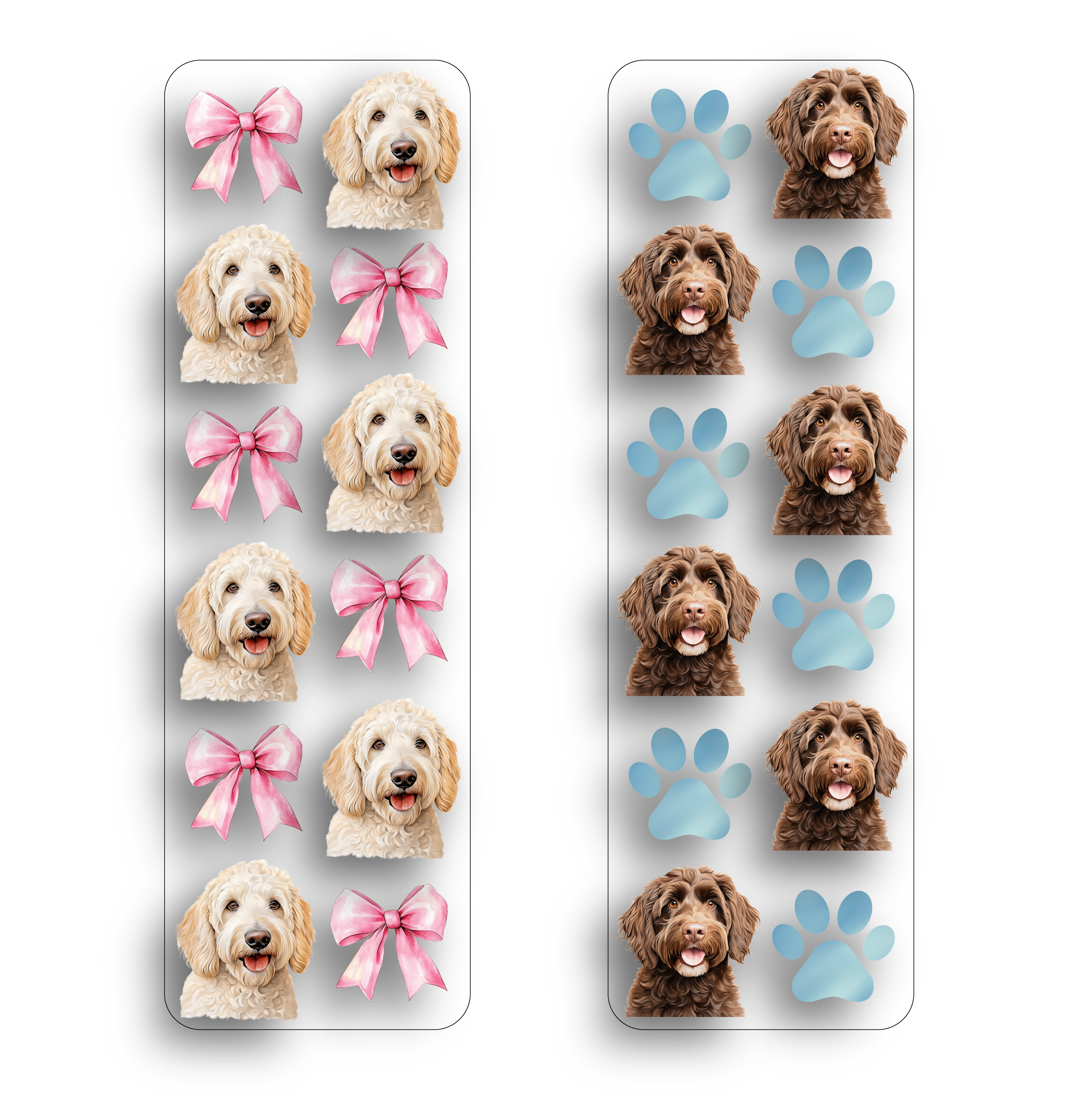 Goldendoodle Clear Bookmark