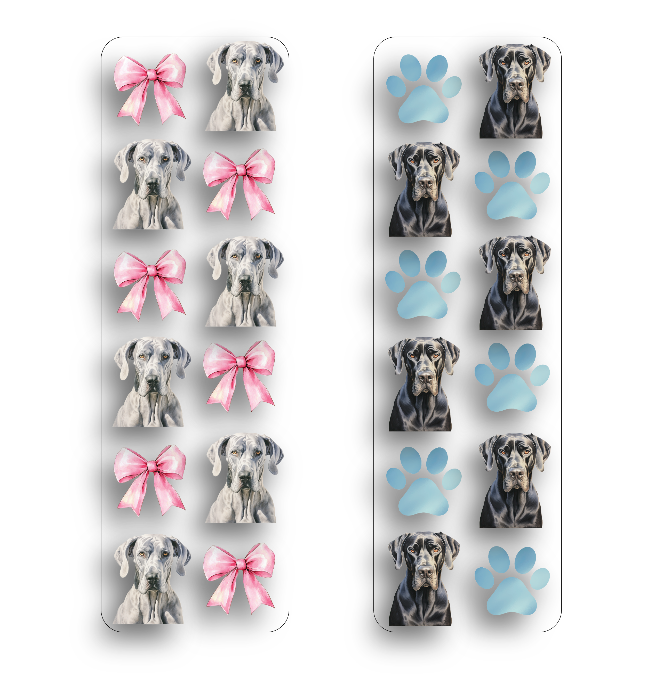 Great Dane Clear Bookmark