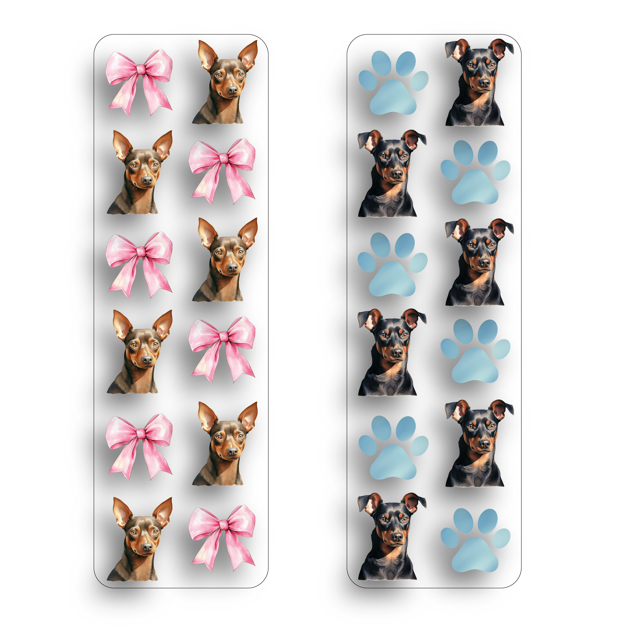 Miniature Pinscher Clear Bookmark