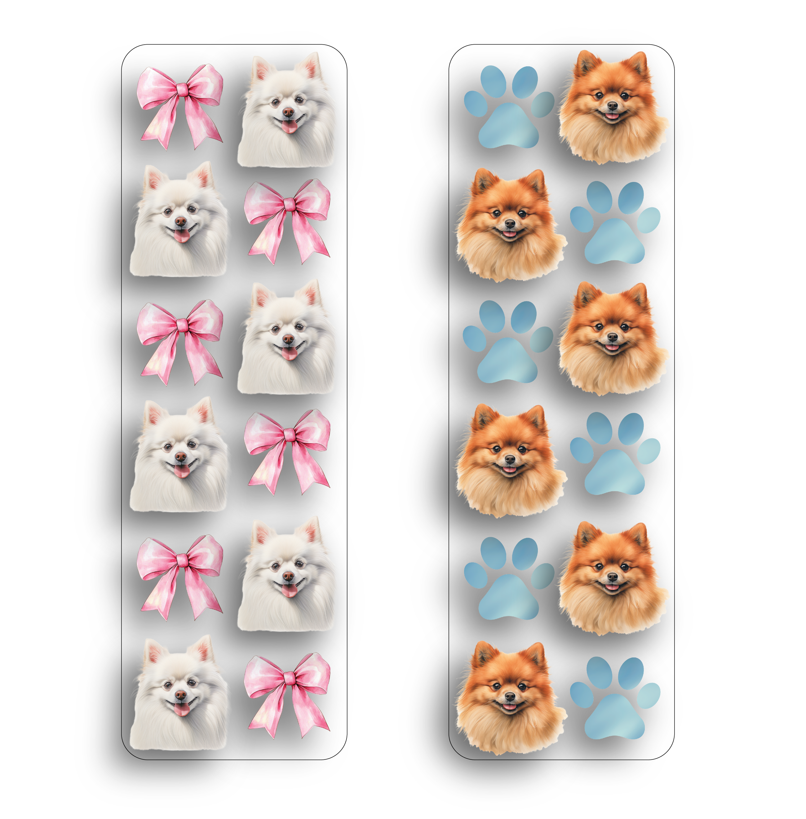 Pomeranian Clear Bookmark