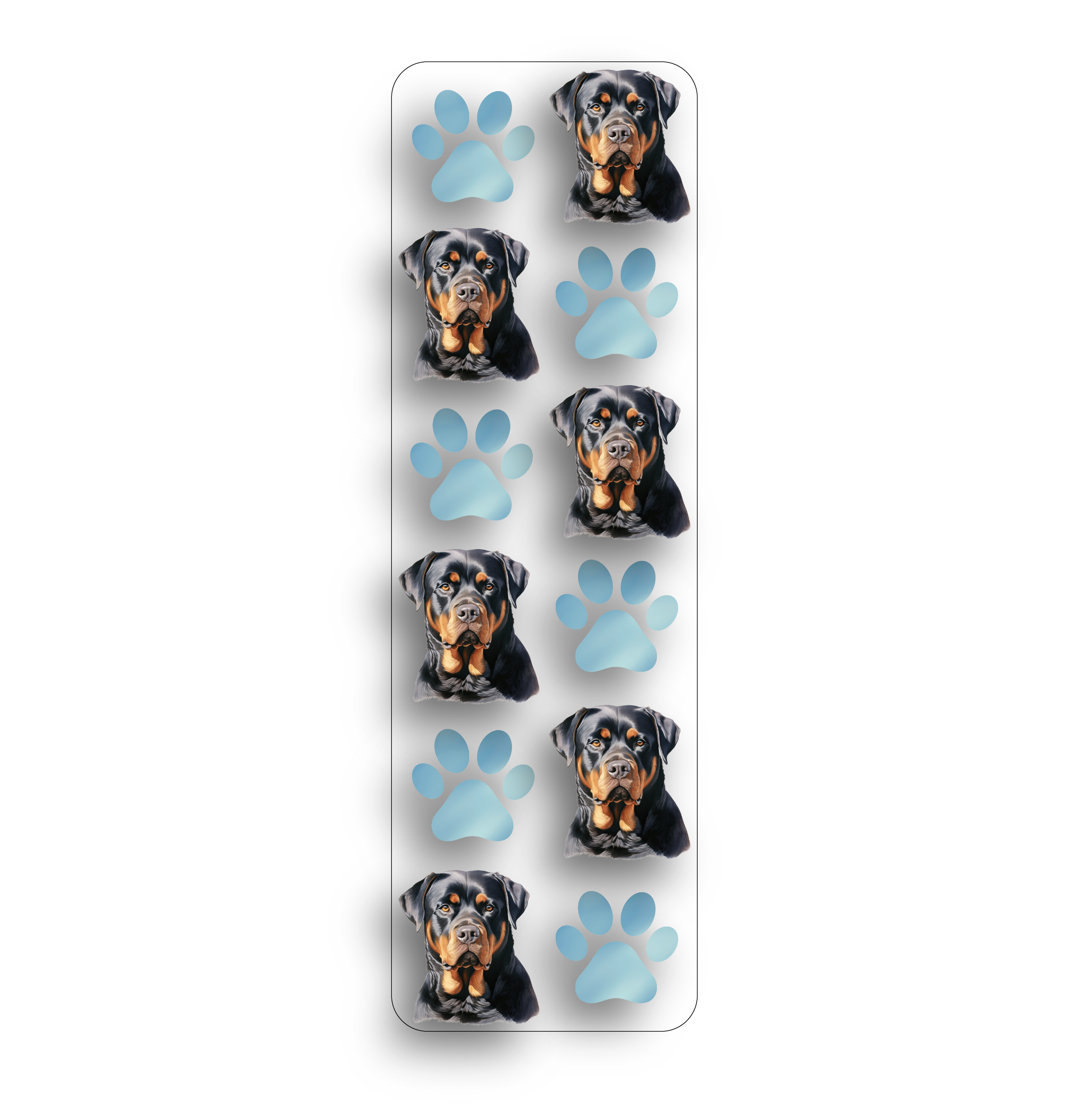 Rottweiler Clear Bookmark