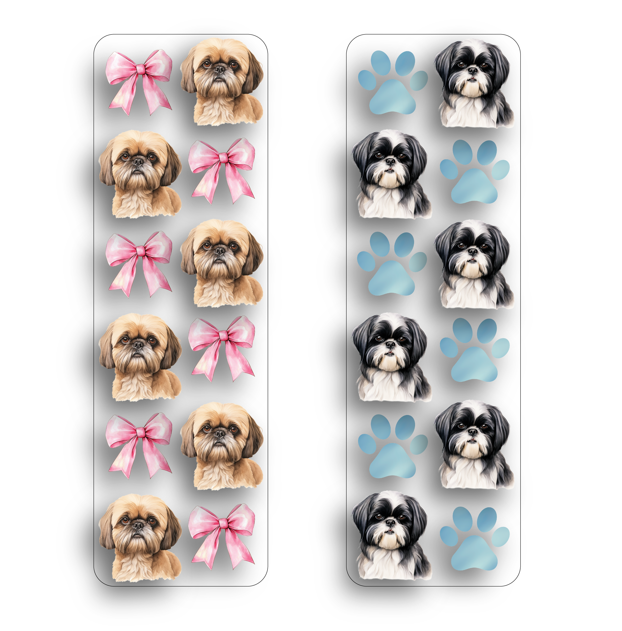 Shih Tzu Clear Bookmark