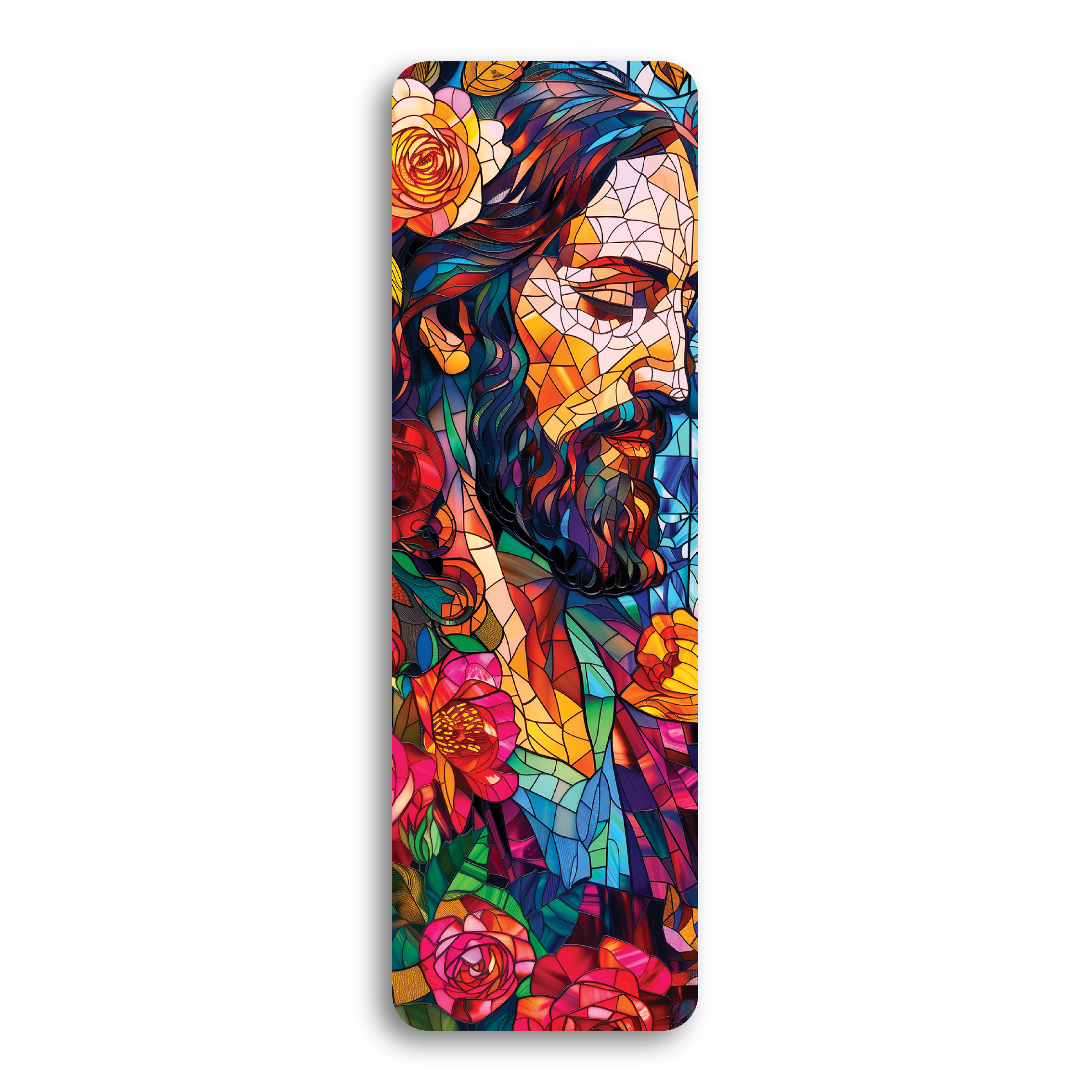 Stained Glass Jesus Translucent Bookmark