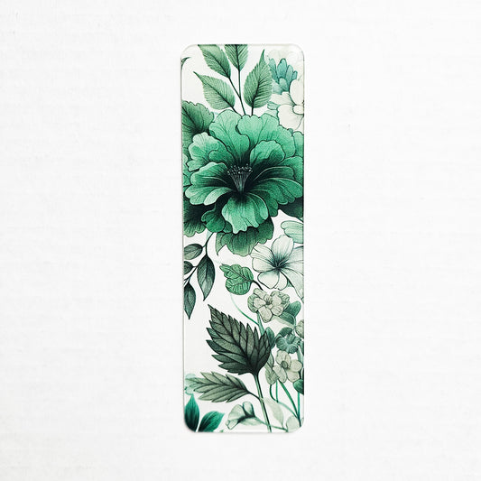 Emerald Flowers Bookmark